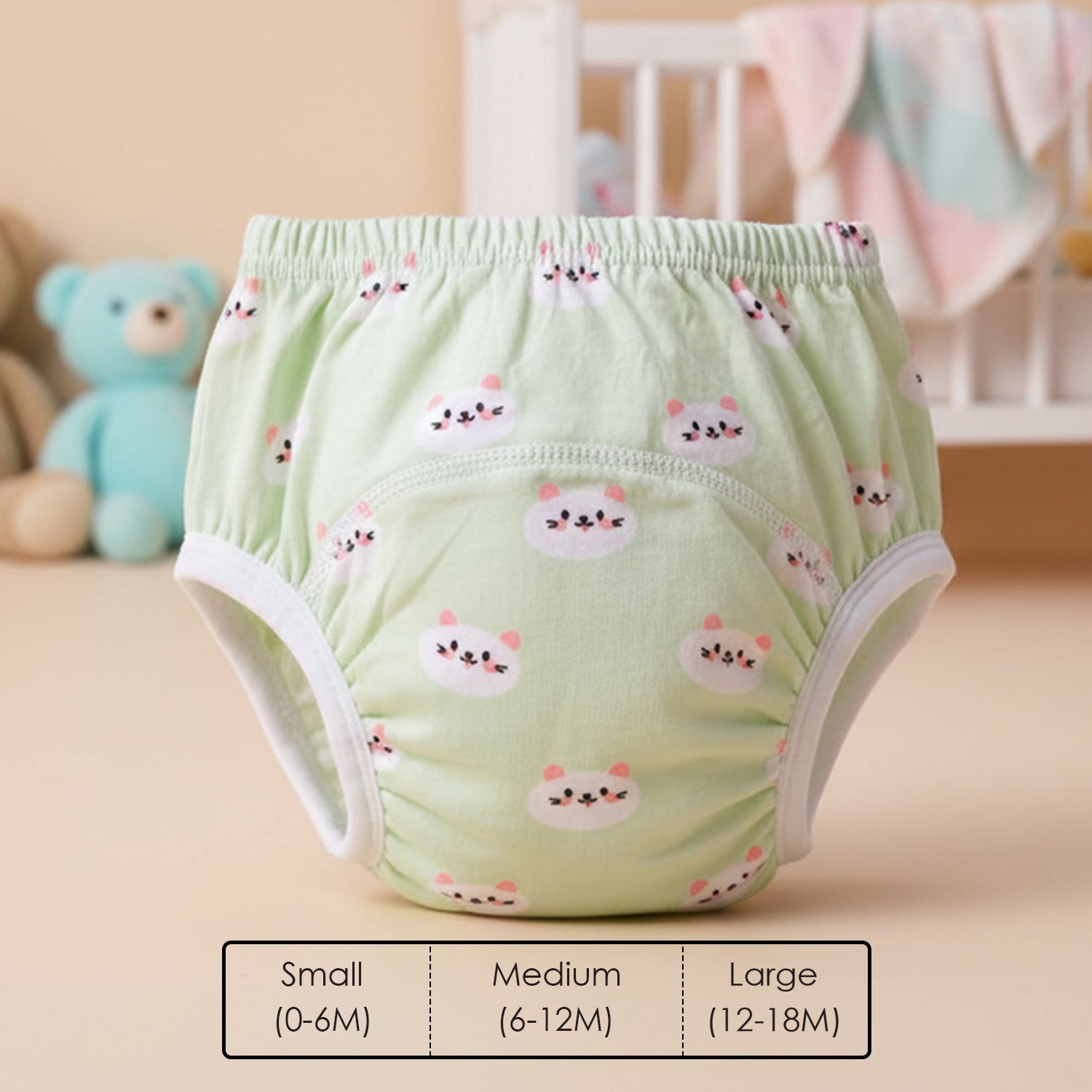 Baby Moo Bouncing Bunny Reusable Cloth Toddler Training Pants - Multicolour