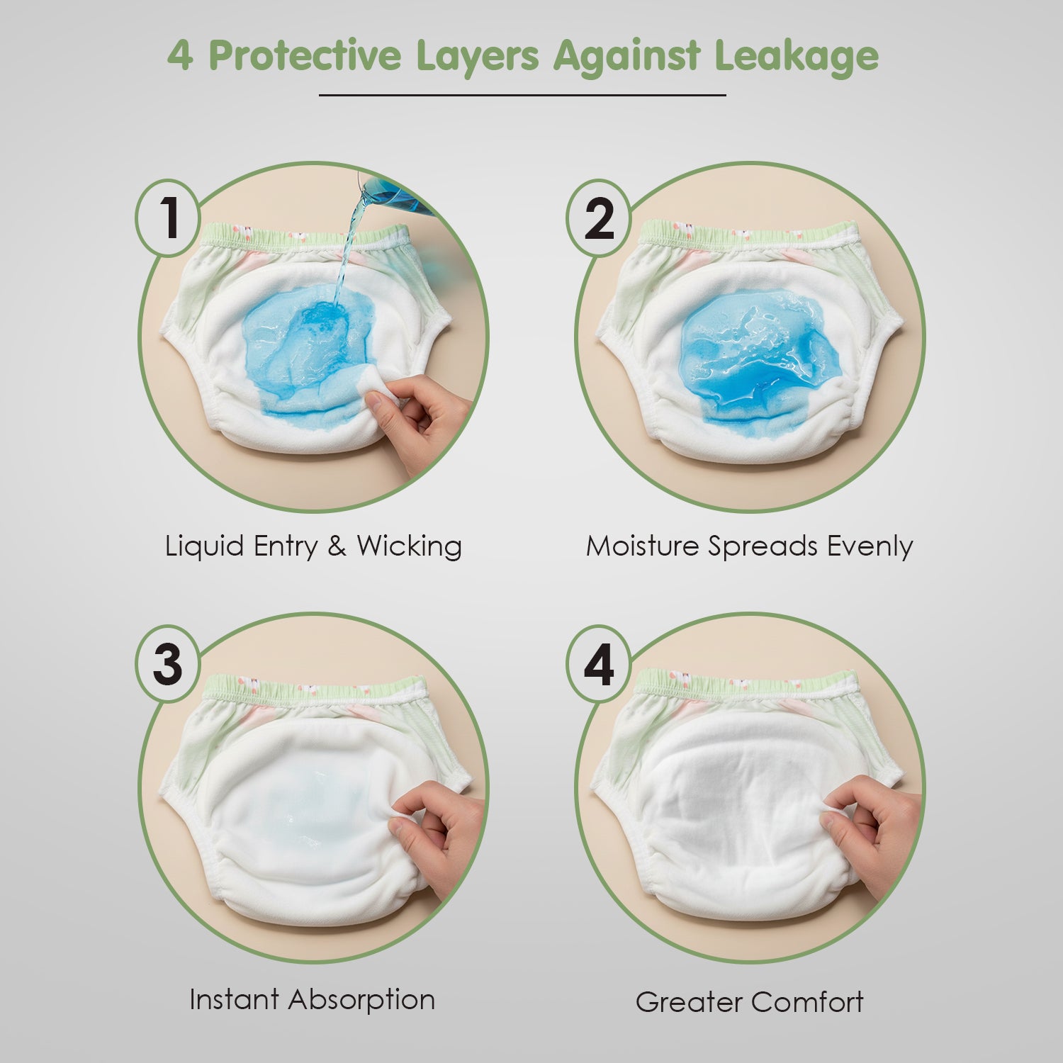 Baby Moo Bouncing Bunny Reusable Cloth Toddler Training Pants - Multicolour