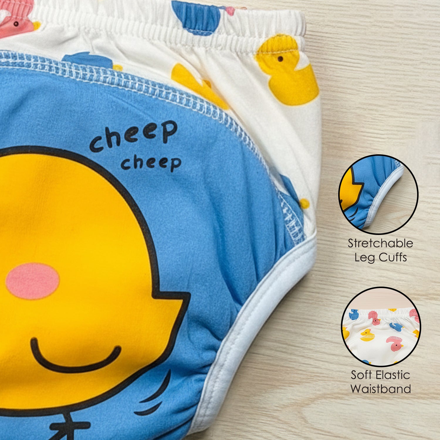Baby Moo Little Chick Reusable Cloth Toddler Training Pants - Multicolour