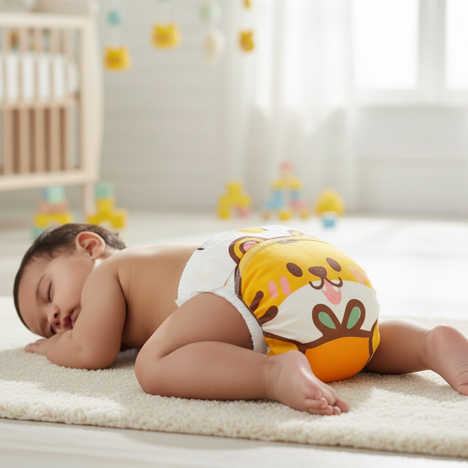 Baby Moo Tiger Cub Reusable Cloth Toddler Training Pants - Multicolour