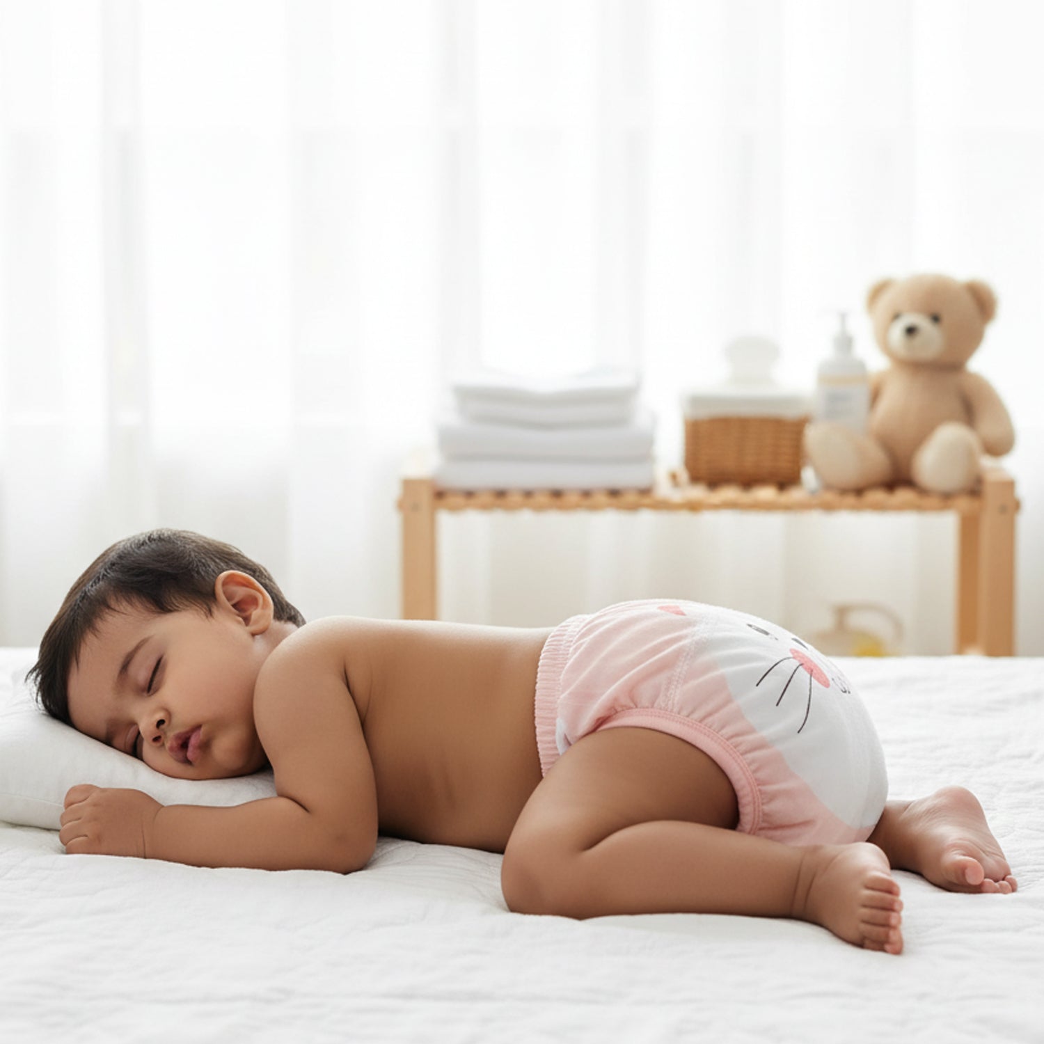 Baby Moo Kitty Reusable Cloth Toddler Training Pants - Multicolour