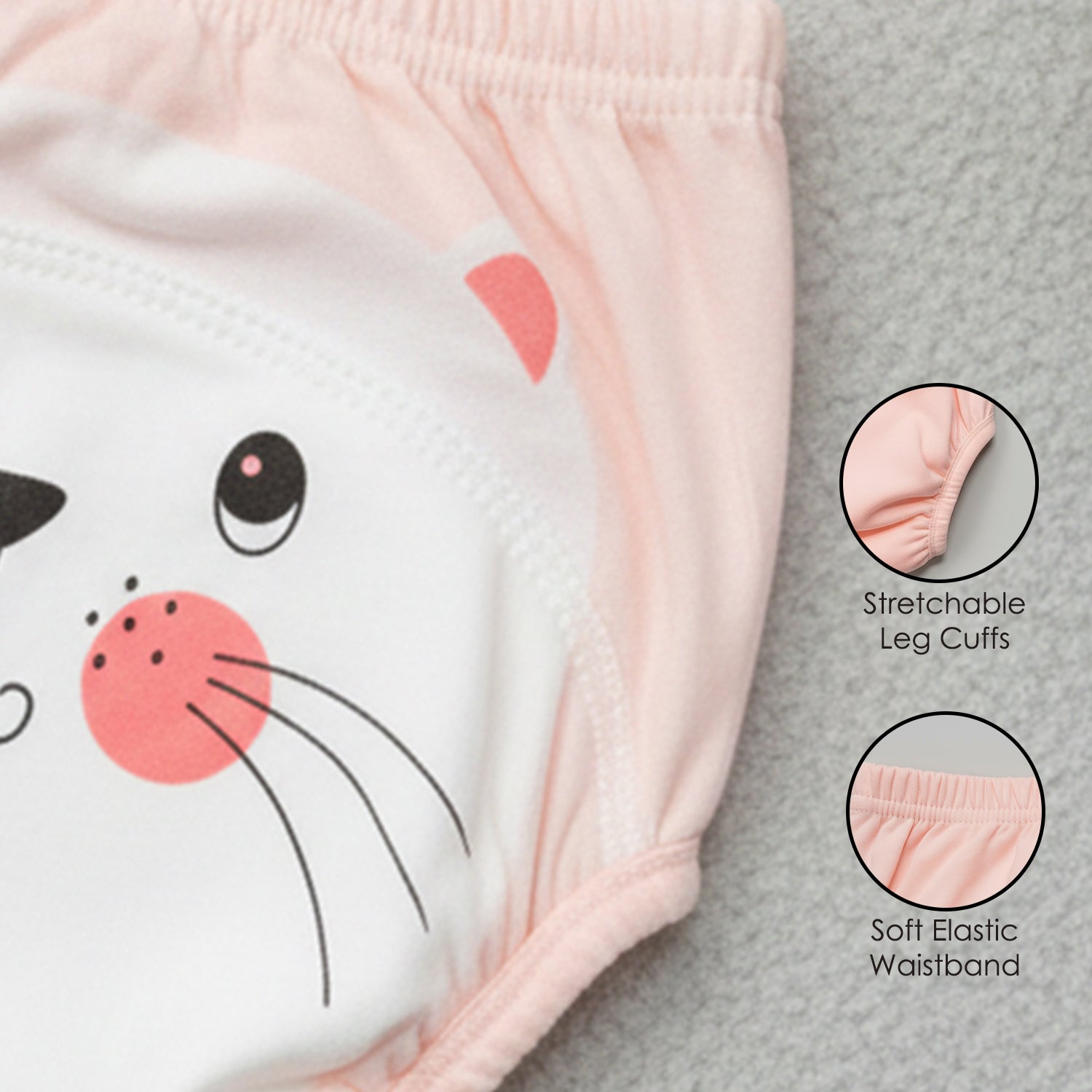 Baby Moo Kitty Reusable Cloth Toddler Training Pants - Multicolour