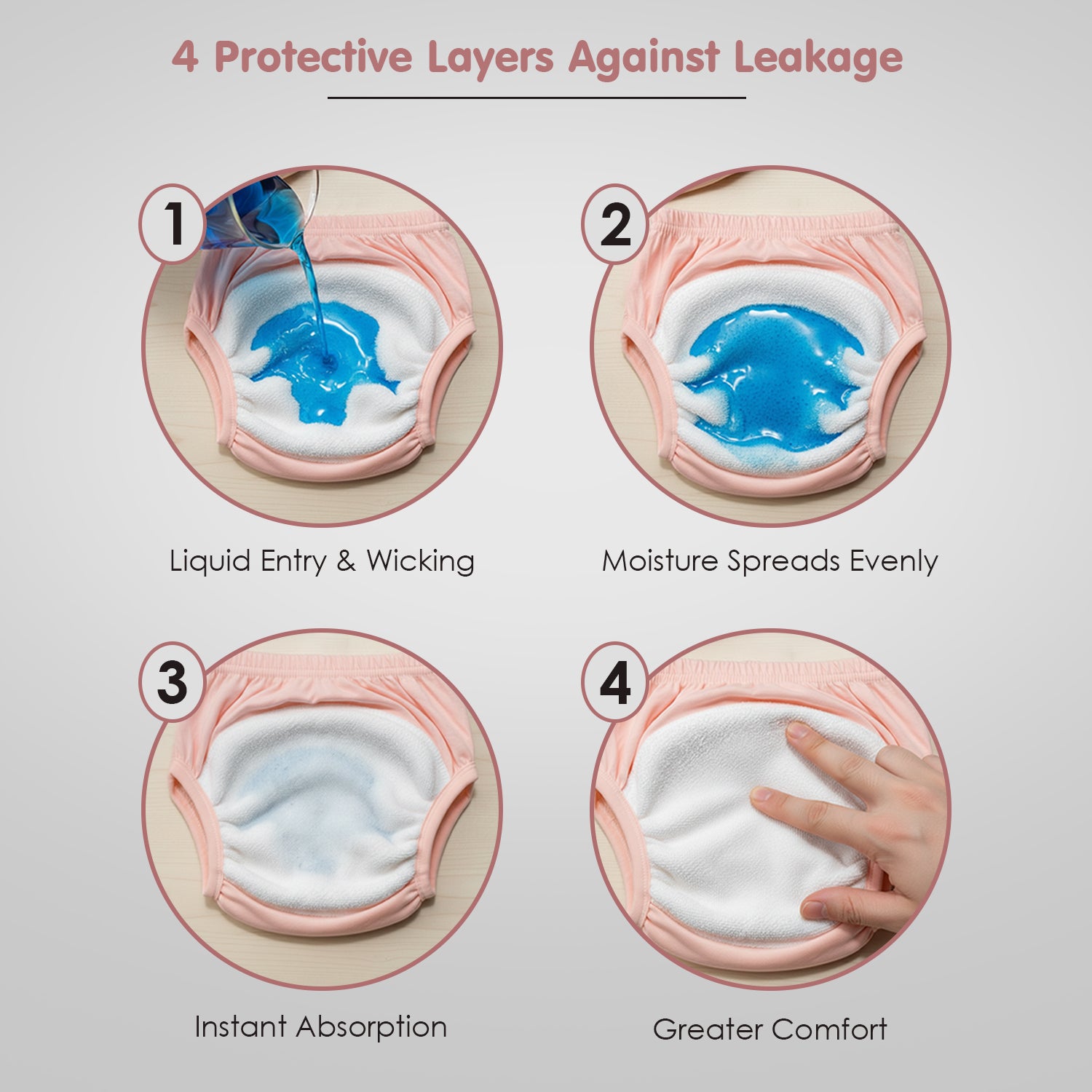 Baby Moo Kitty Reusable Cloth Toddler Training Pants - Multicolour