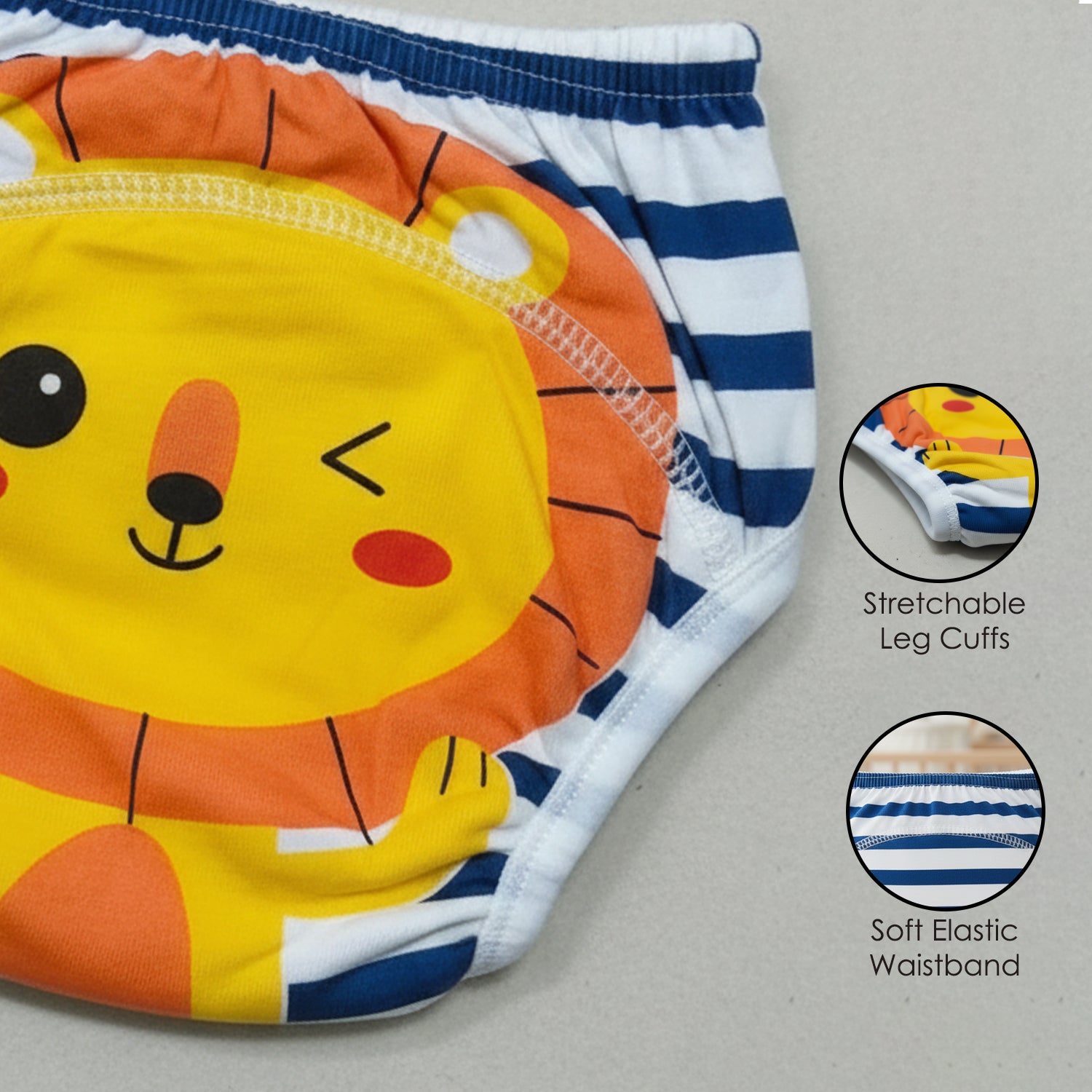 Baby Moo Little Lion Reusable Cloth Toddler Training Pants - Multicolour