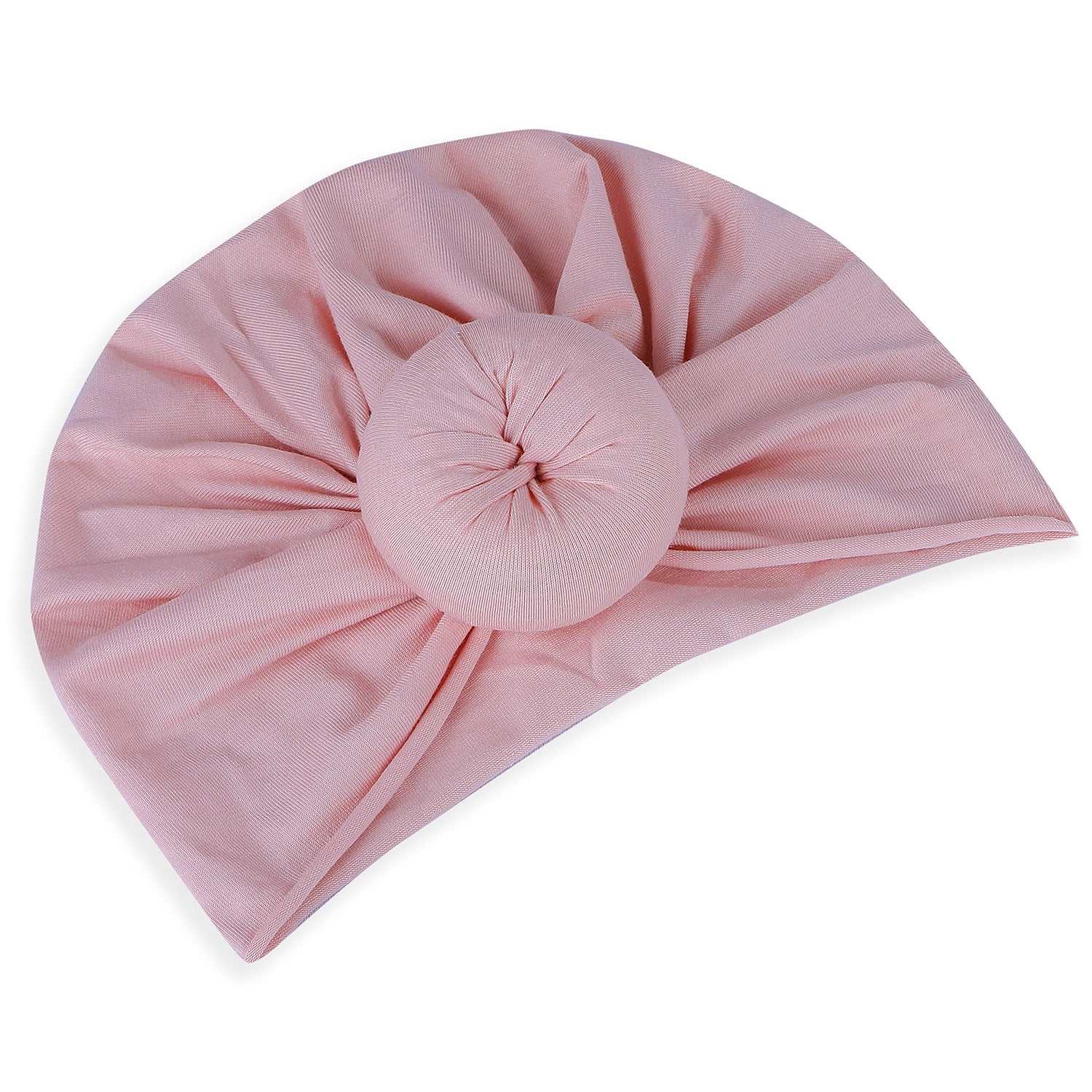 Baby Moo 3D Knot Turban Cap And Matching Floral Socks Set - Pink - Baby Moo