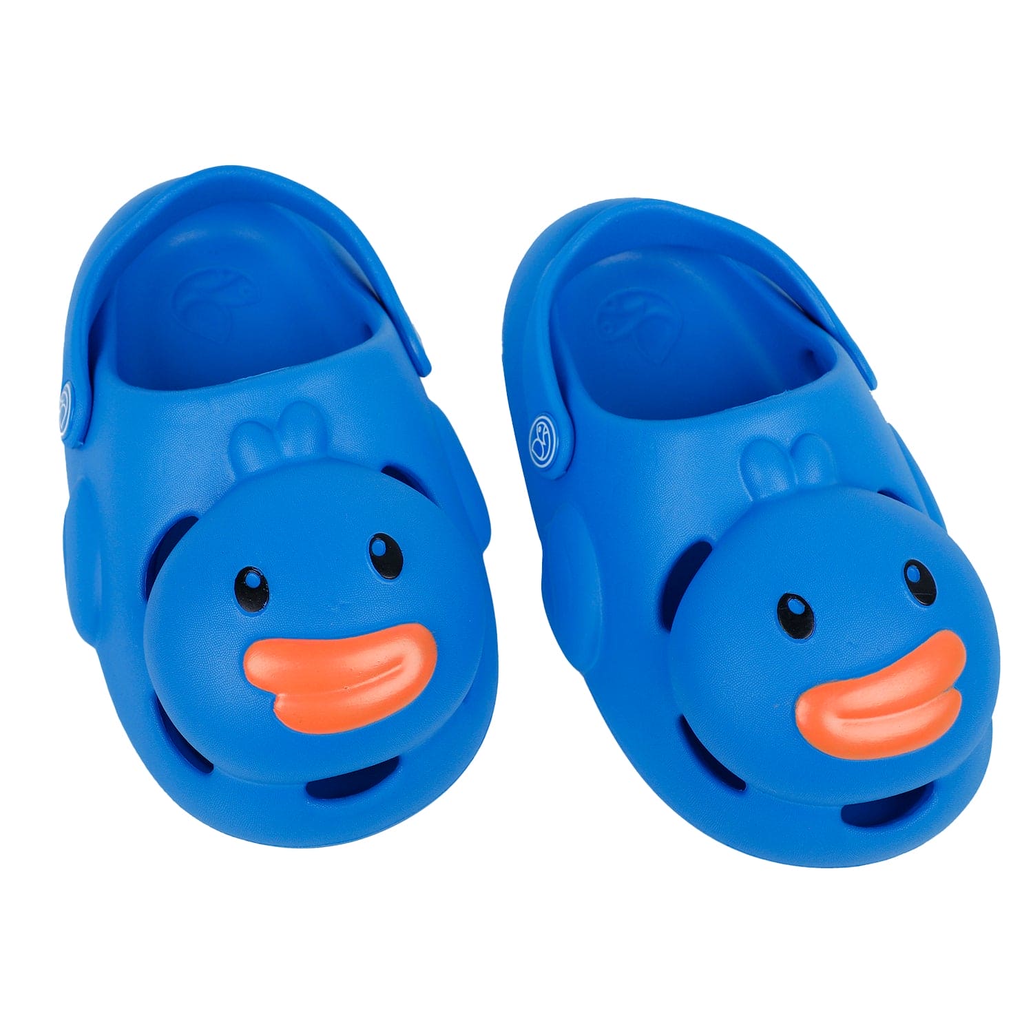 Baby Moo Swimming Duck Waterproof Anti-Skid Sling Back Clogs - Blue