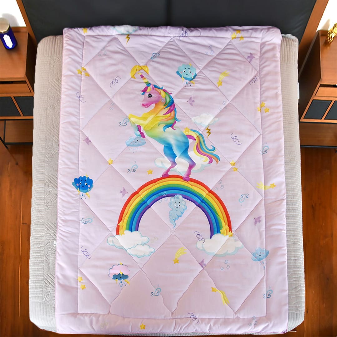 Baby Moo Unicorn Extra Warm XL Duvet Quilt - Pink - Baby Moo