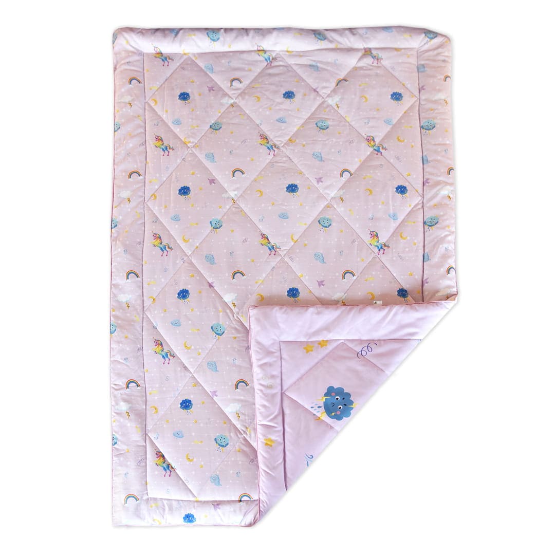 Baby Moo Unicorn Extra Warm XL Duvet Quilt - Pink - Baby Moo