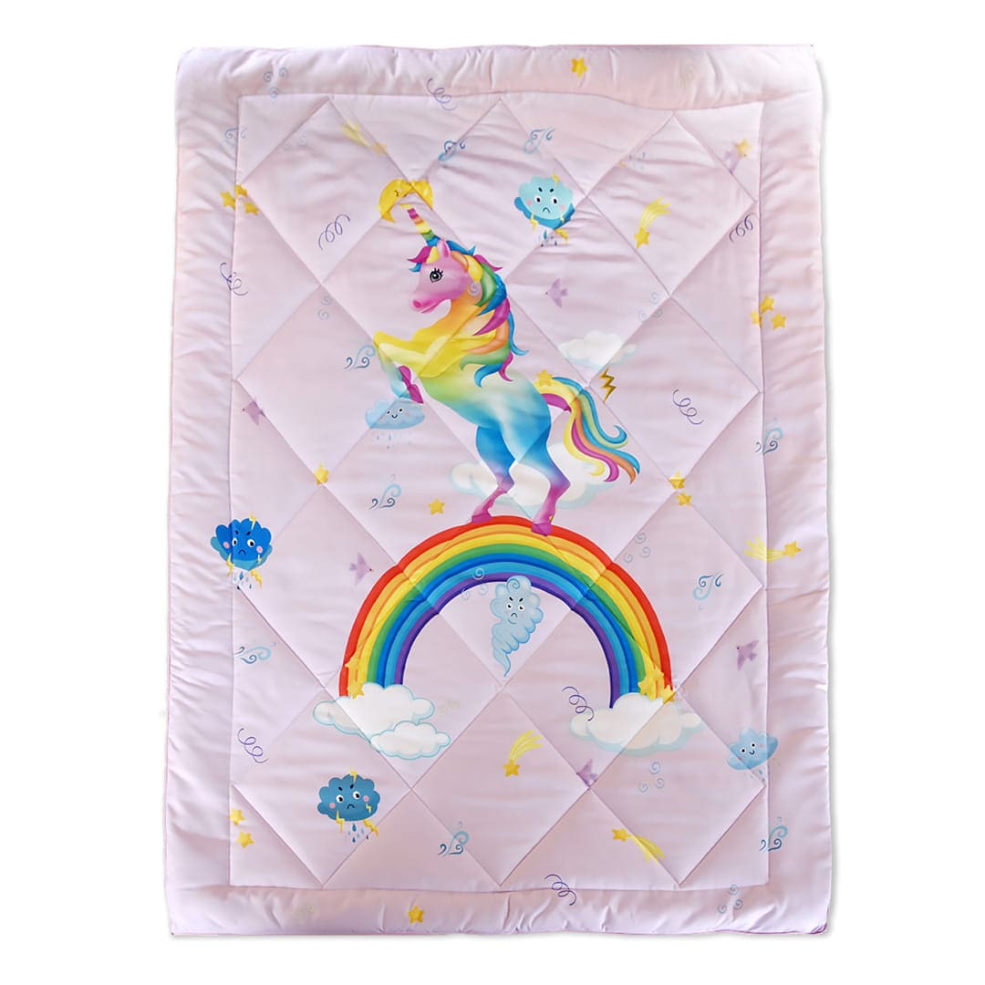 Baby Moo Unicorn Extra Warm XL Duvet Quilt - Pink - Baby Moo