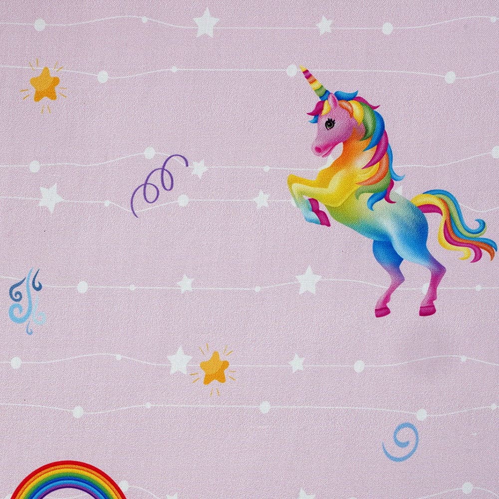 Baby Moo Unicorn Soft Frill Large Duvet Quilt - Pink - Baby Moo