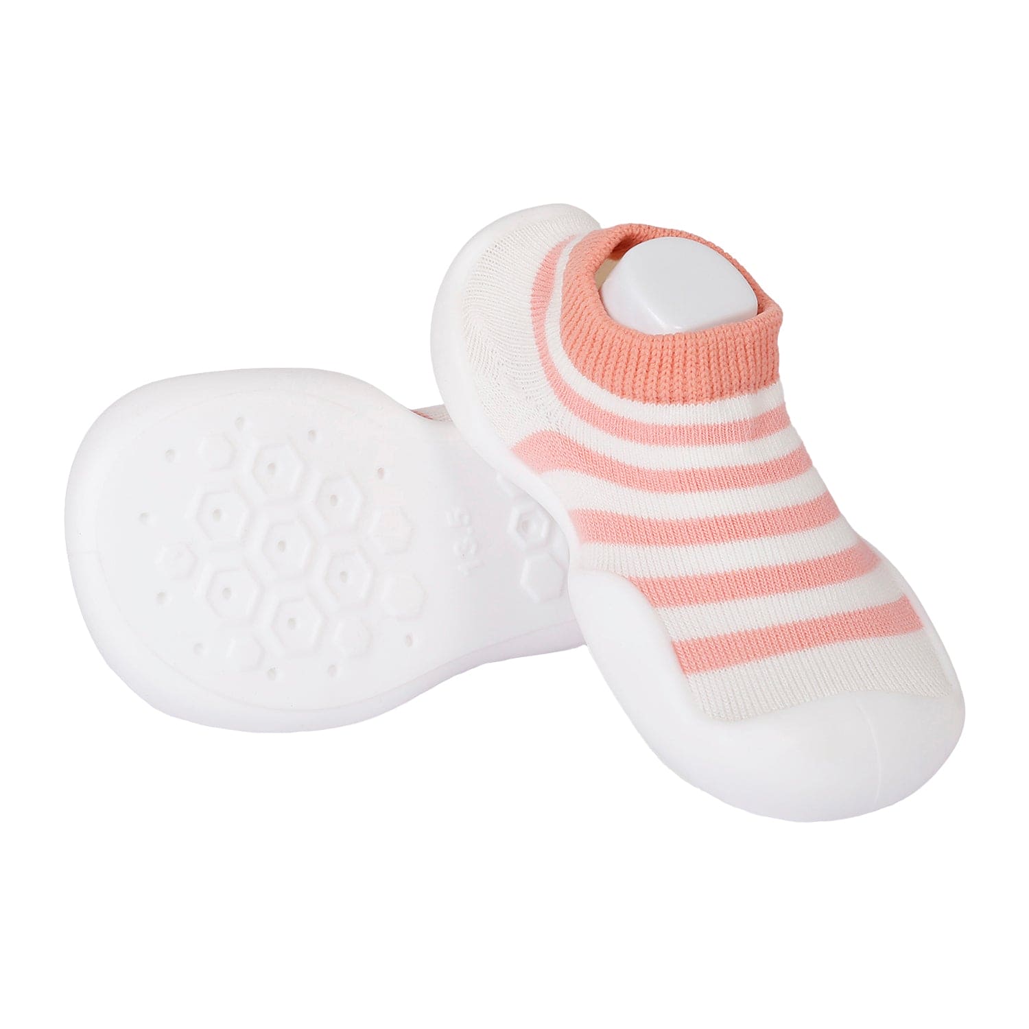 Slip-On Shoes Striped Peach