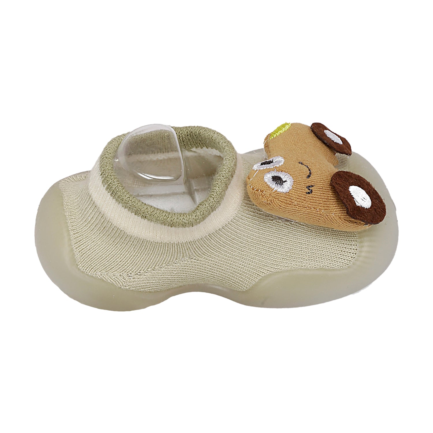Car Rattle Anti-Skid Slip-On Rubber Sole Shoes - Green