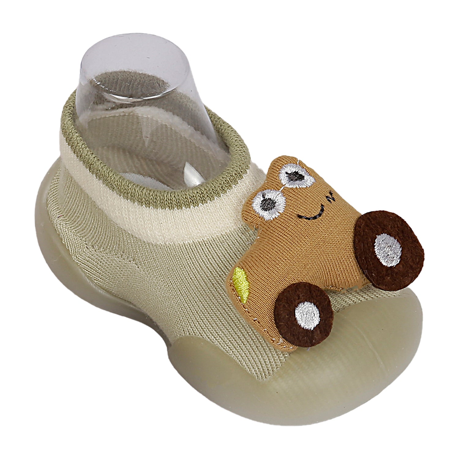 Car Rattle Anti-Skid Slip-On Rubber Sole Shoes - Green