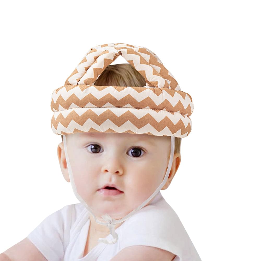 Abstract Brown Cushioned Safety Helmet - Baby Moo
