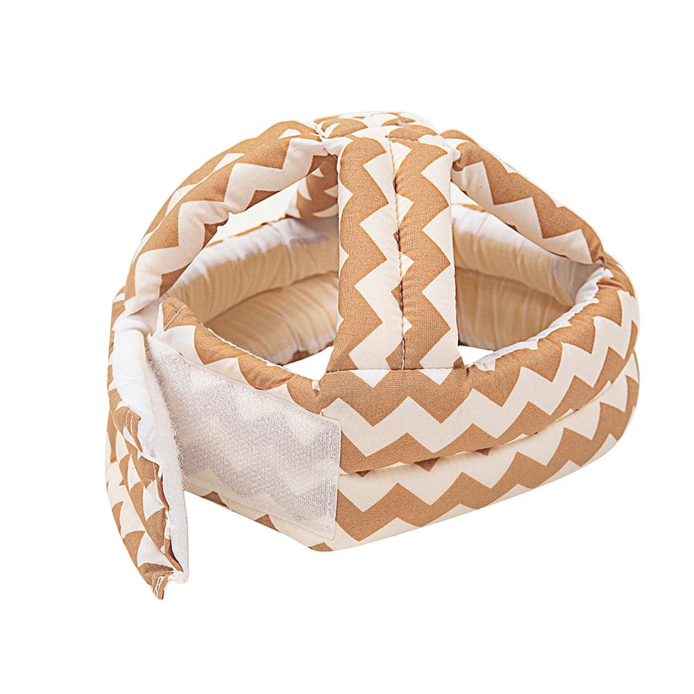 Abstract Brown Cushioned Safety Helmet - Baby Moo
