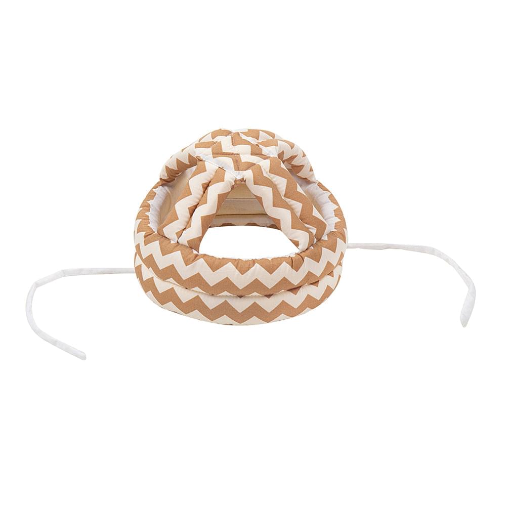 Abstract Brown Cushioned Safety Helmet - Baby Moo