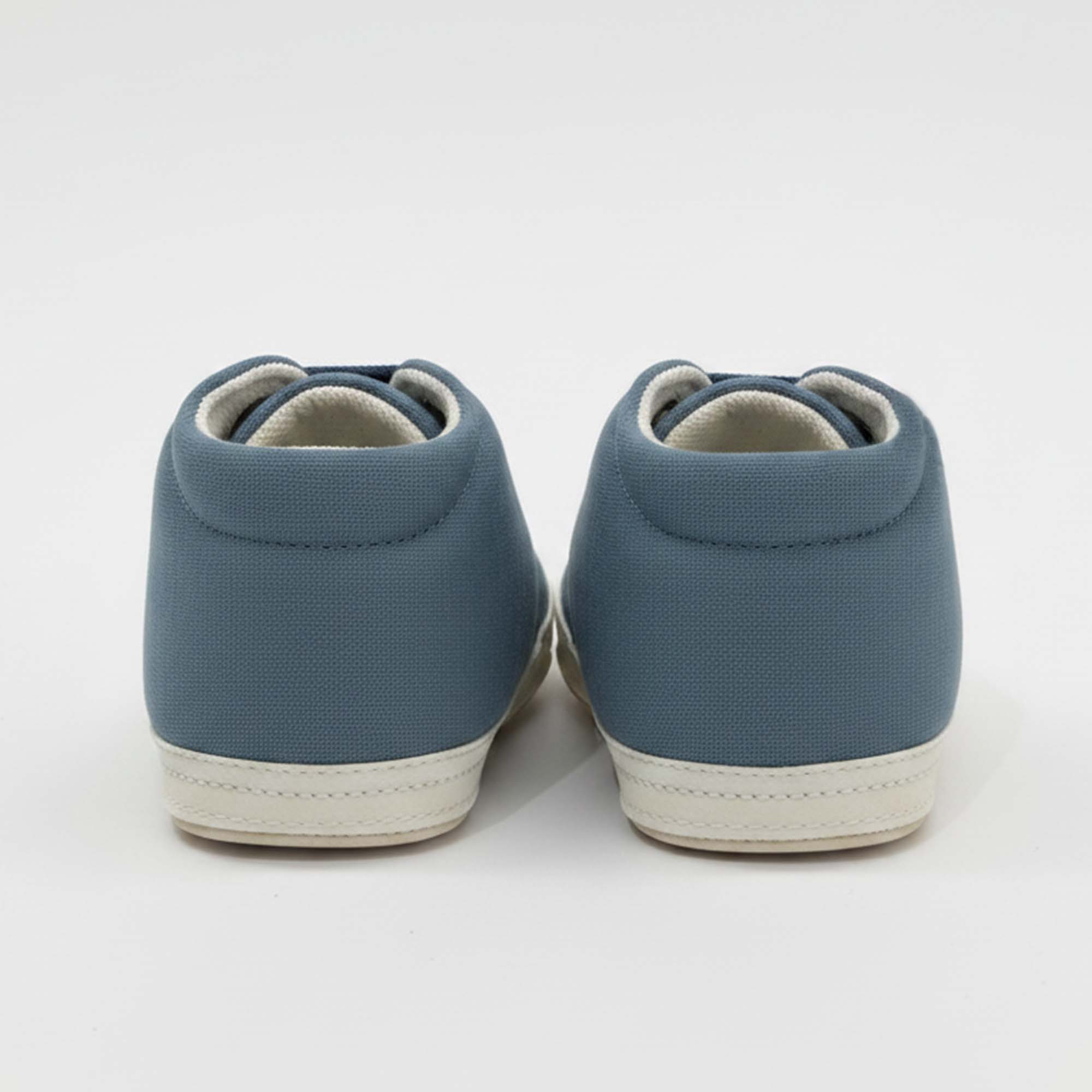 Baby Moo Stylish Lace-Up Comfy Velcro Sneakers Booties-Blue