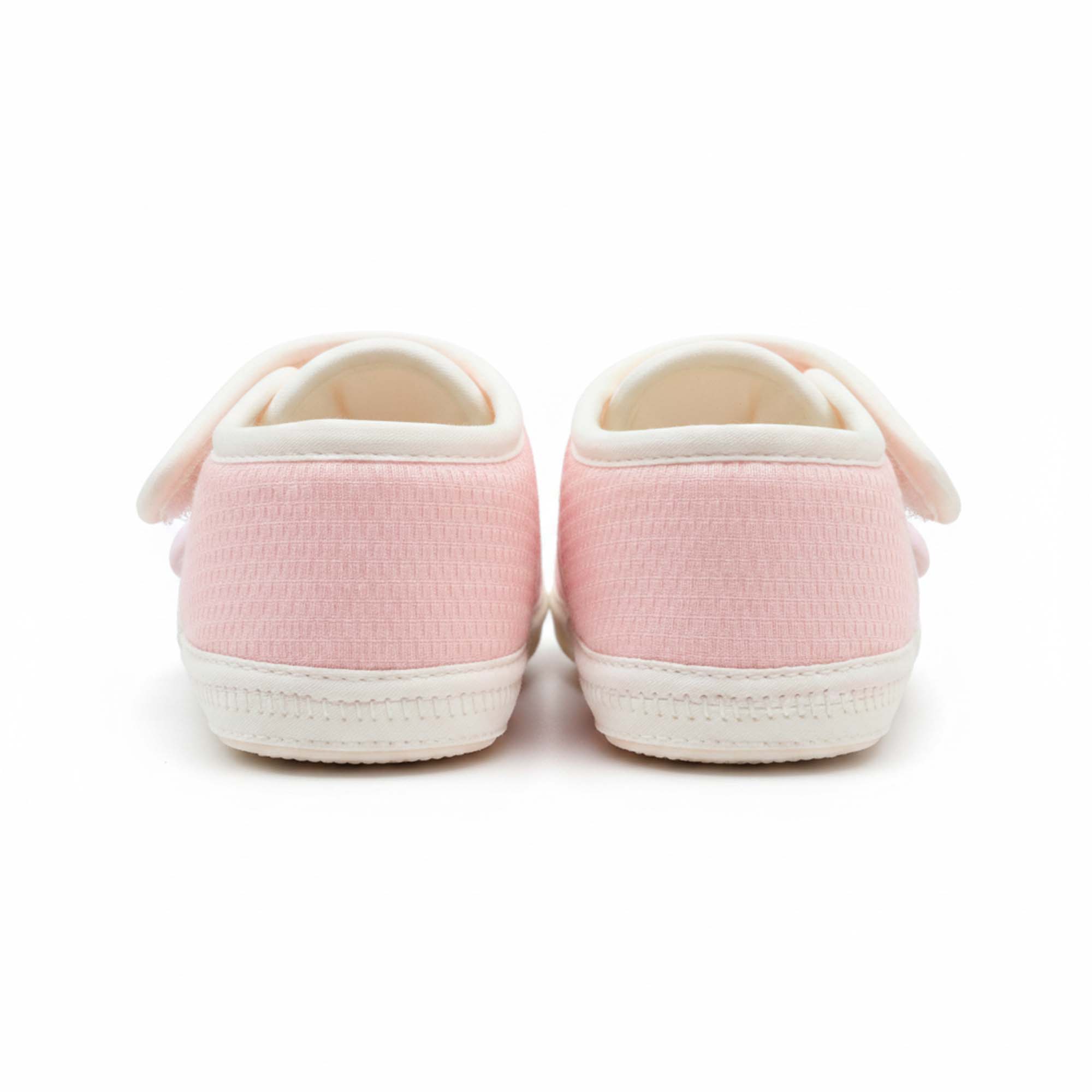 Baby Moo Lamb Velcro Strap Anti-Skid Sneakers Booties-Pink