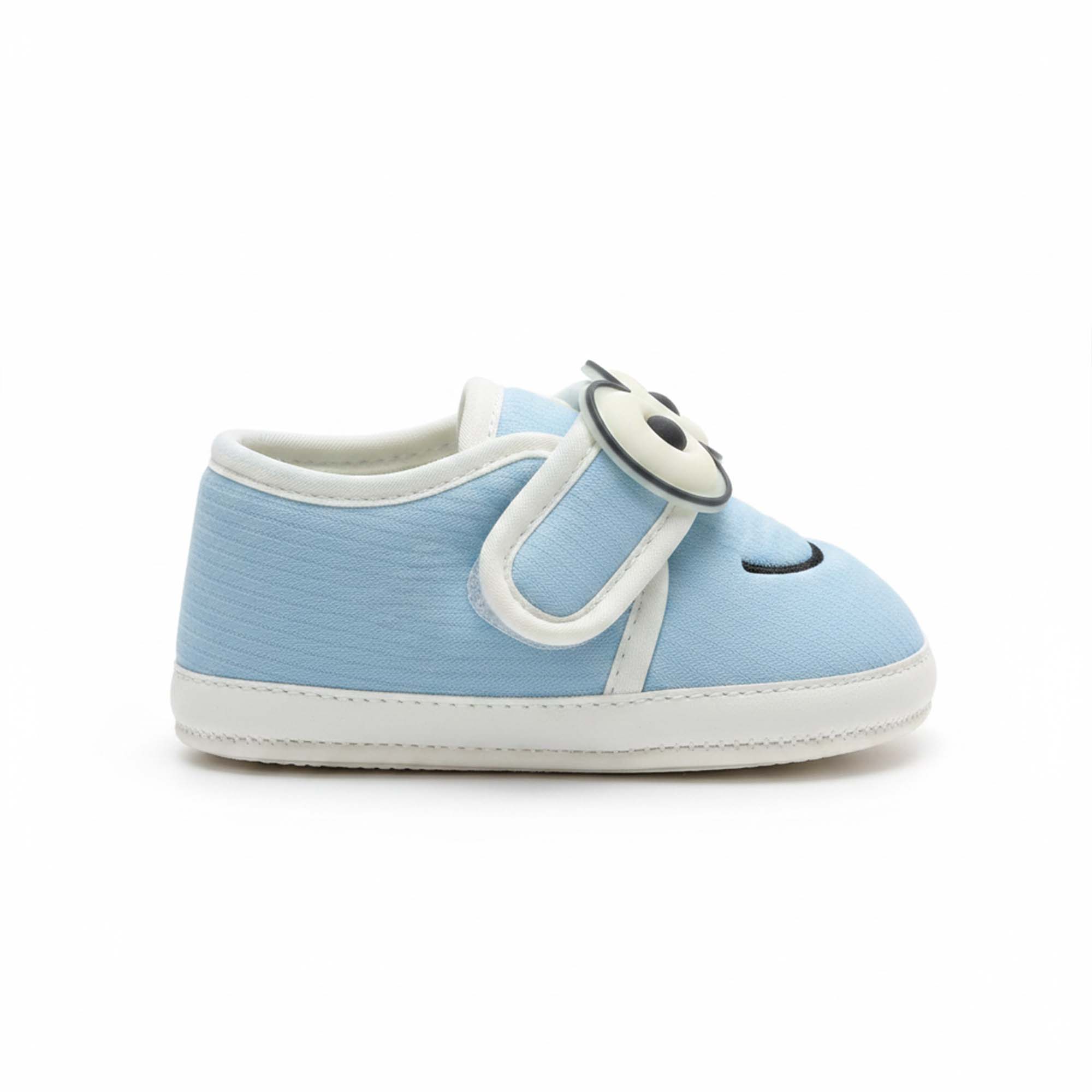 Baby Moo Minions Velcro Strap Anti-Skid Sneakers Booties-Blue