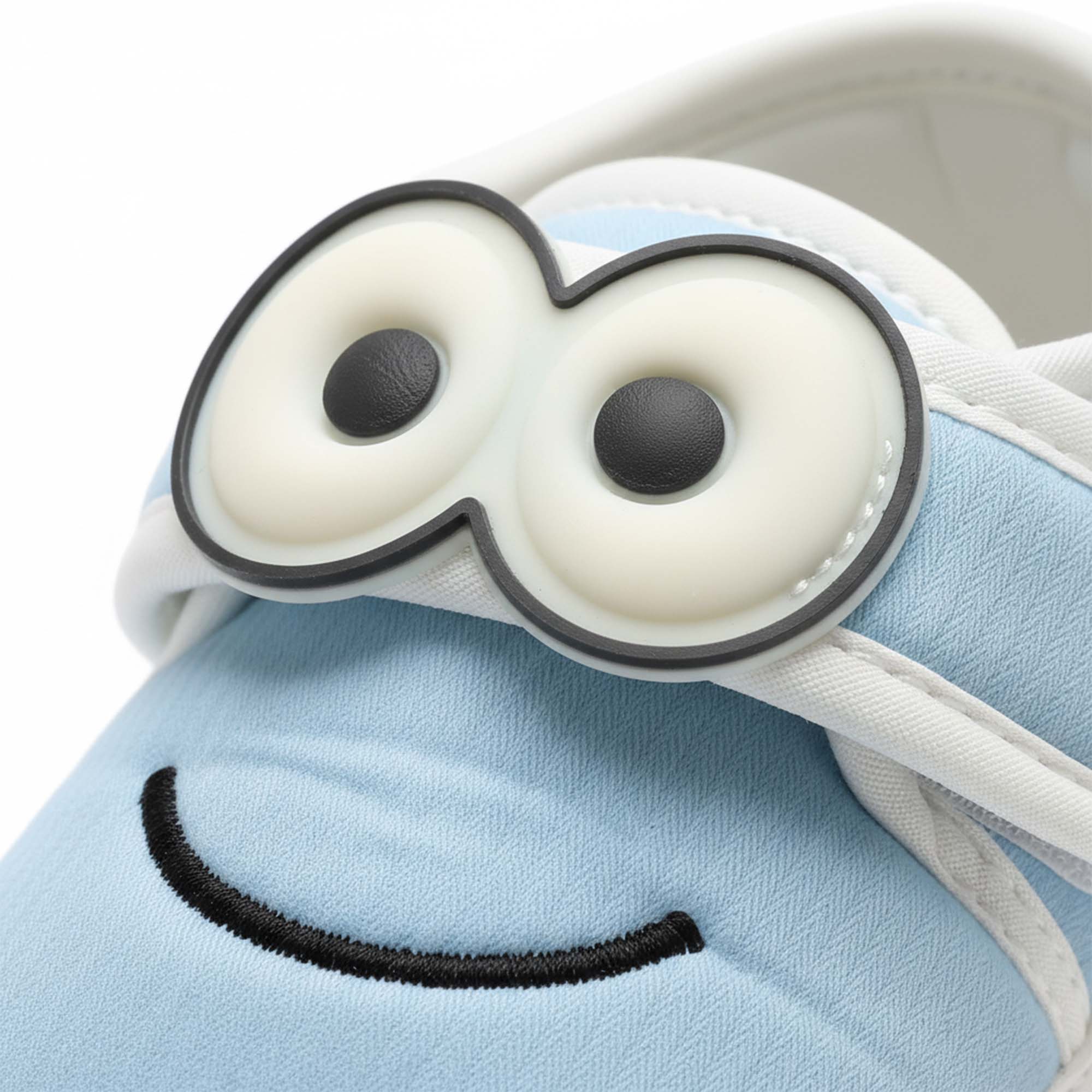 Baby Moo Minions Velcro Strap Anti-Skid Sneakers Booties-Blue