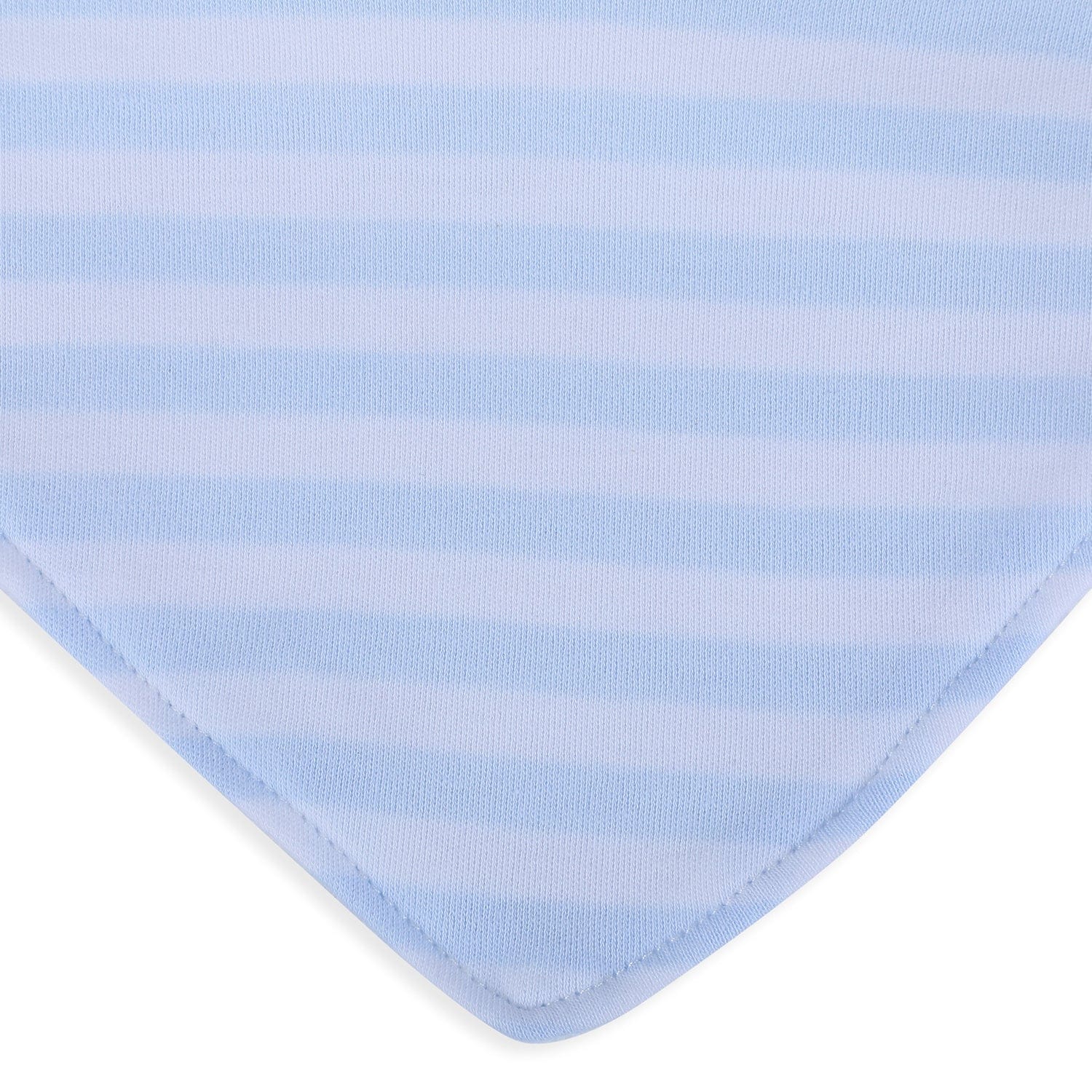 Baby Moo Truck Work Zone Cotton 3 Pack Bandana Bibs - Blue - Baby Moo