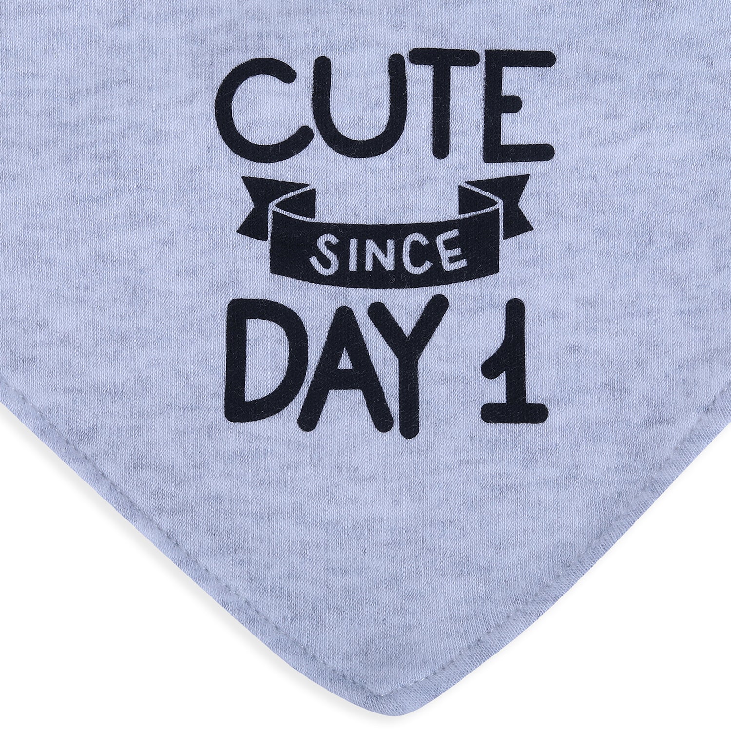 Baby Moo Cute Since Day 1 Cotton 3 Pack Bandana Bibs - Red - Baby Moo