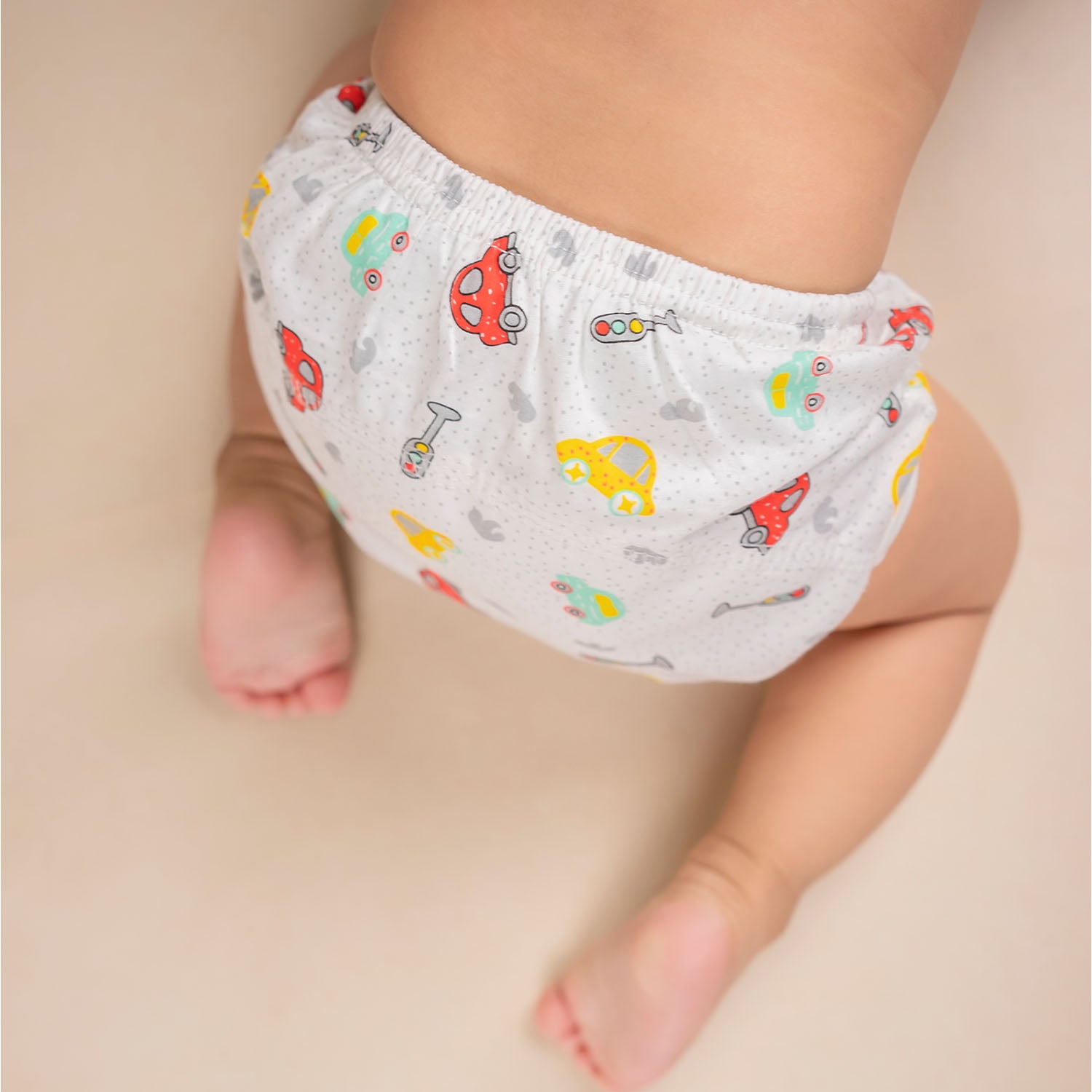 Baby Moo Vehicle Reusable Cloth Training Diaper Panty - Multicolour - Baby Moo