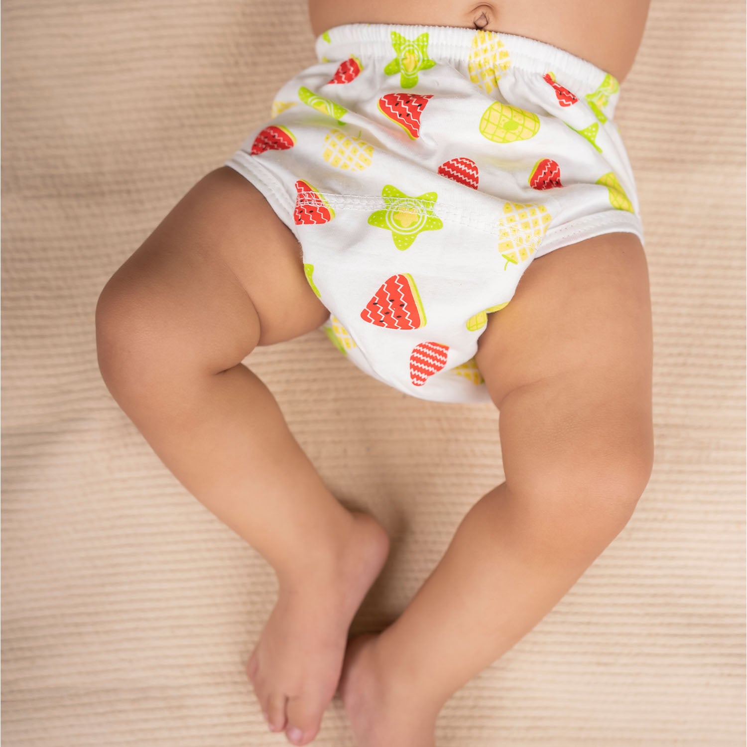 Baby Moo Fruity Reusable Cloth Training Diaper Panty - Multicolour