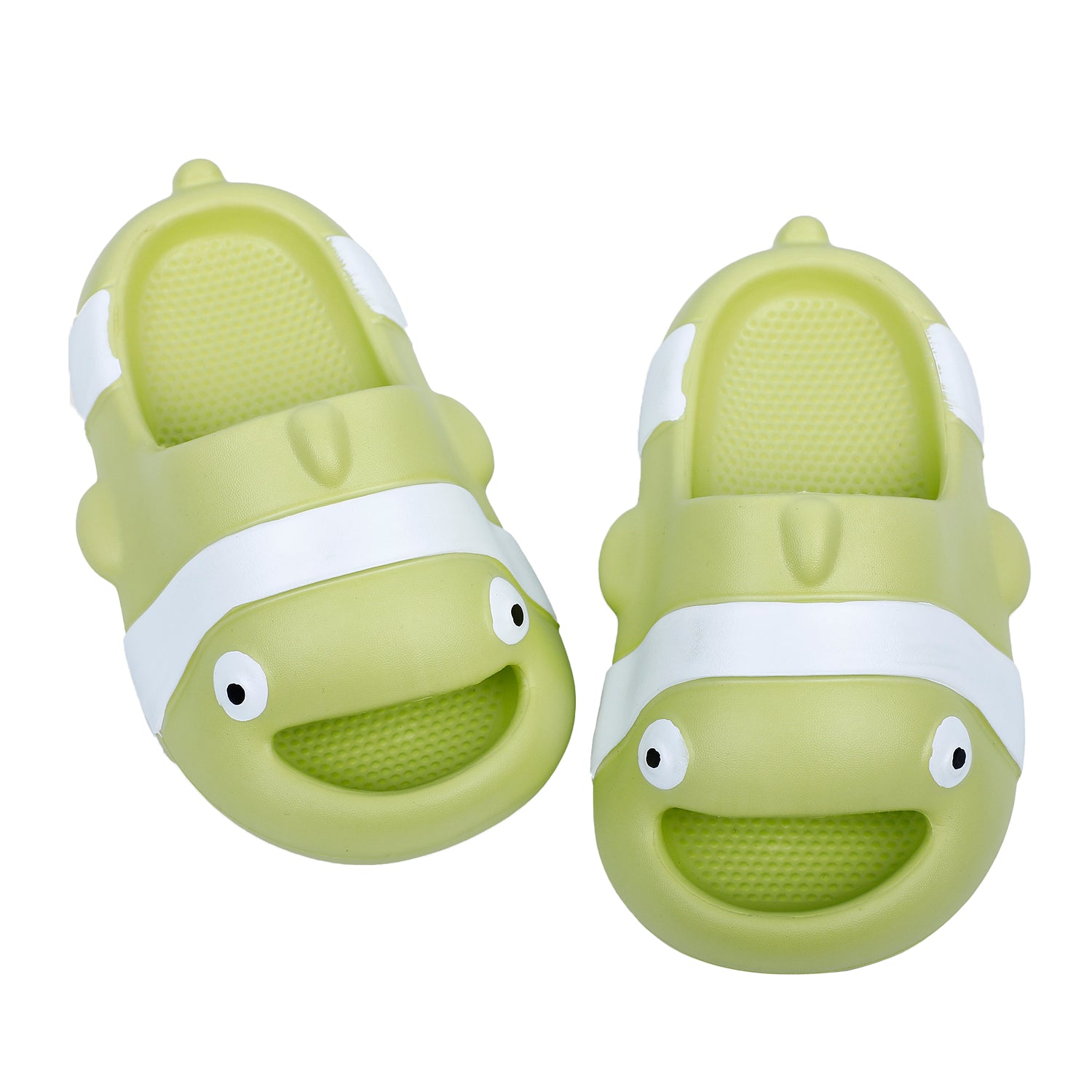 Baby Moo Nemo Waterproof Soft Slippers Anti-Skid Sliders - Green