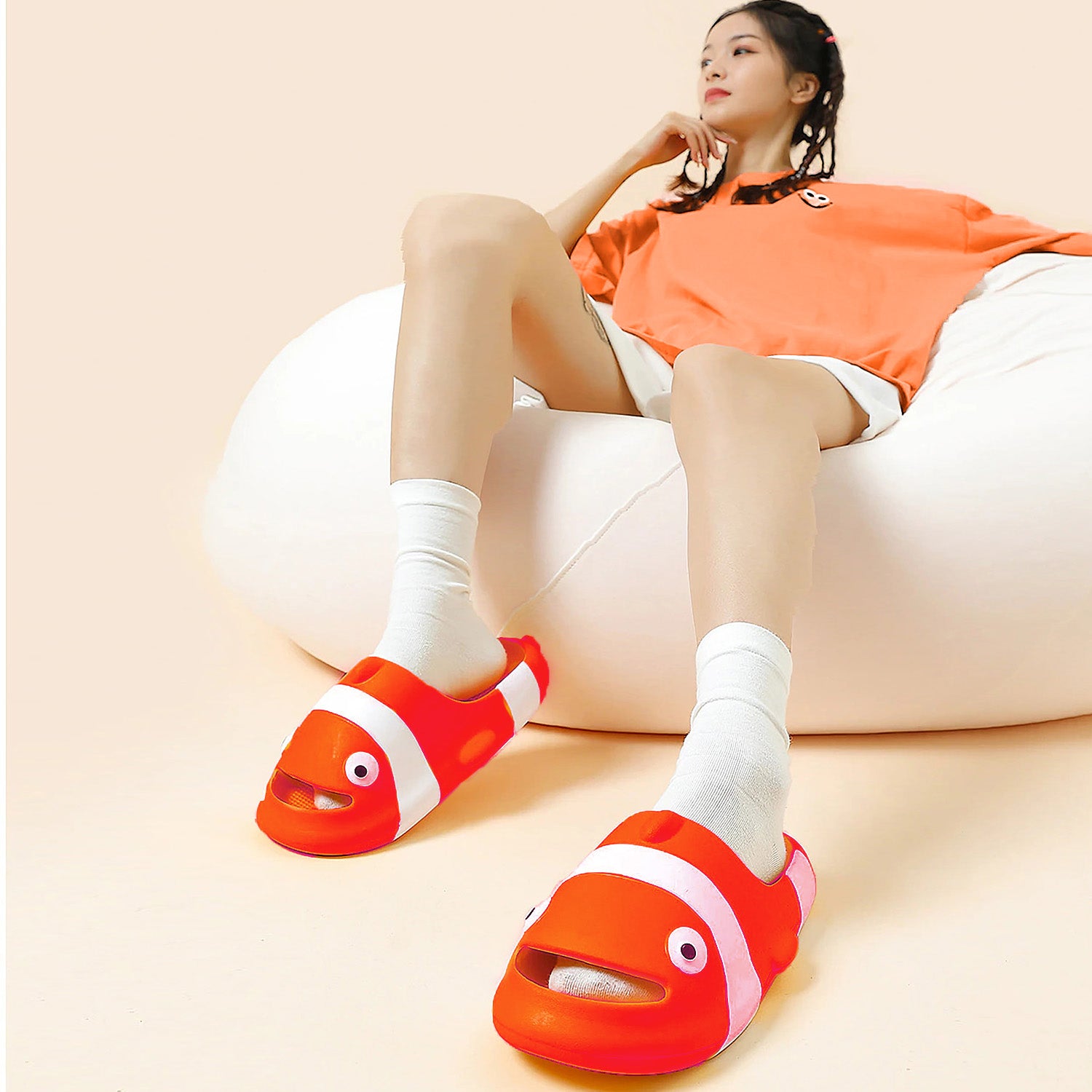 Shop Orange Nemo Sliders for Kids Online at Baby Moo