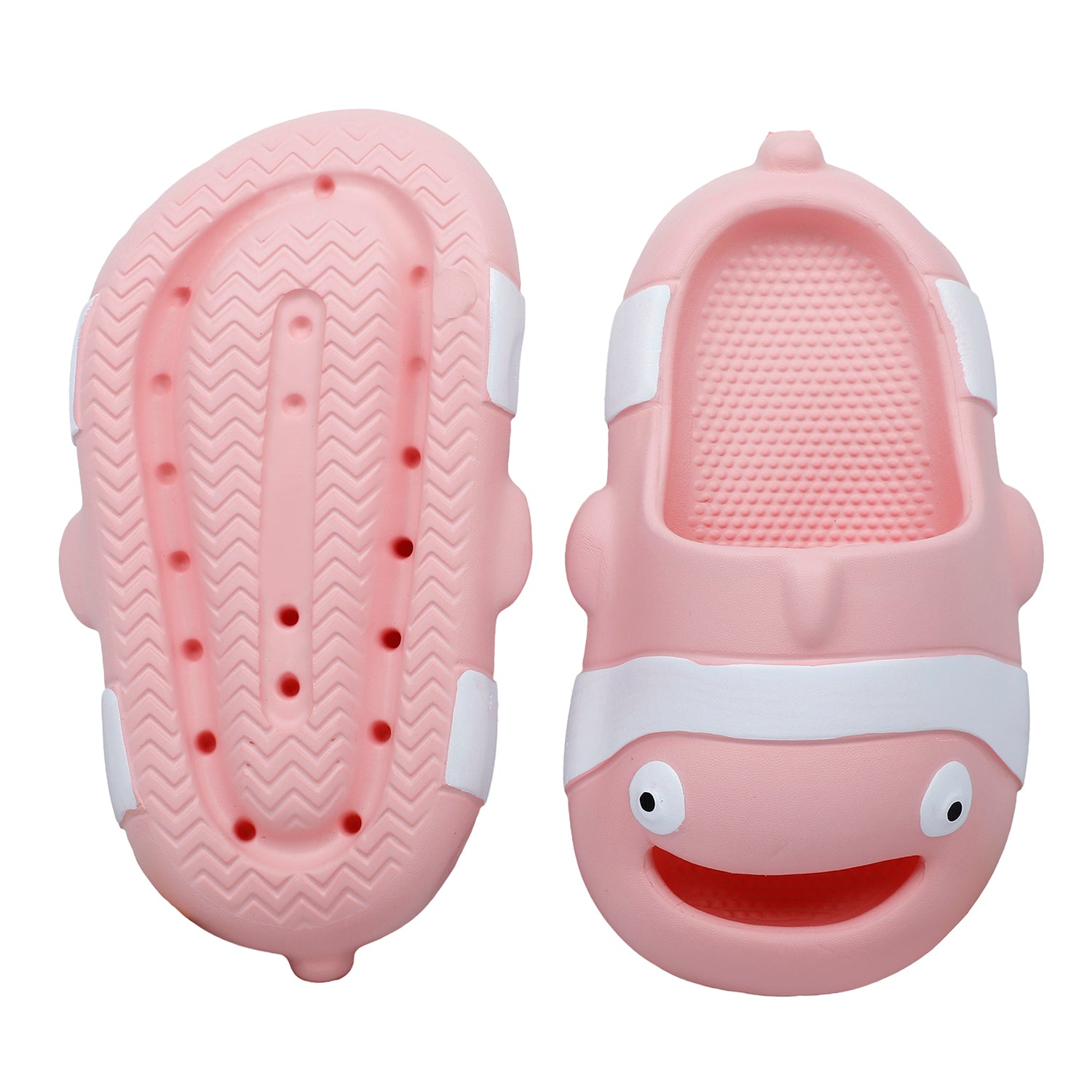 Baby Moo Nemo Waterproof Soft Slippers Anti-Skid Sliders - Pink