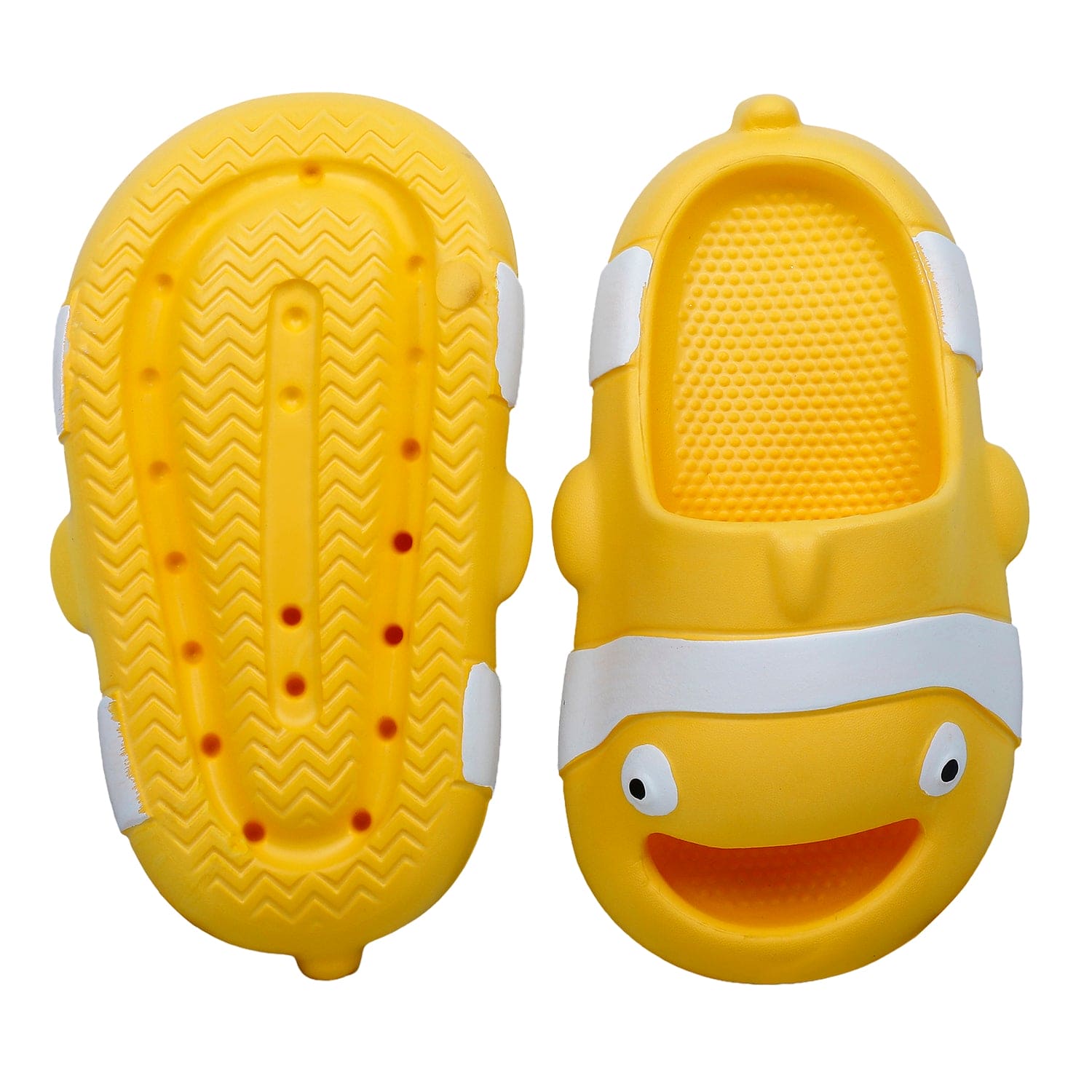 Baby Moo Nemo Waterproof Soft Slippers Anti-Skid Sliders - Yellow