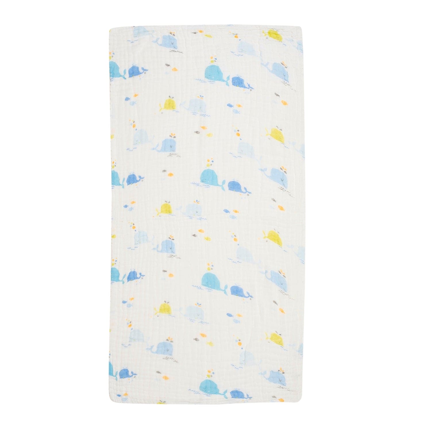Baby Moo Dolphin 100% Cotton Ultra Soft Eco Friendly Absorbent Towel - White