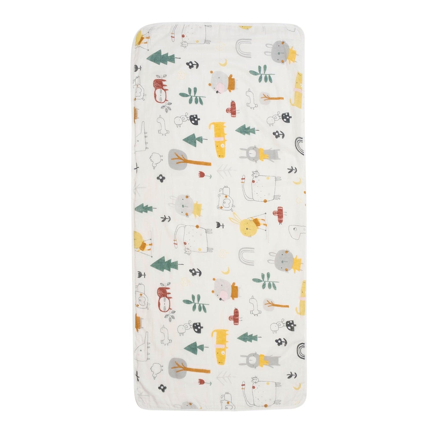 Baby Moo Zoo 100% Cotton Ultra Soft Eco Friendly Absorbent Premium Bath Towel - White