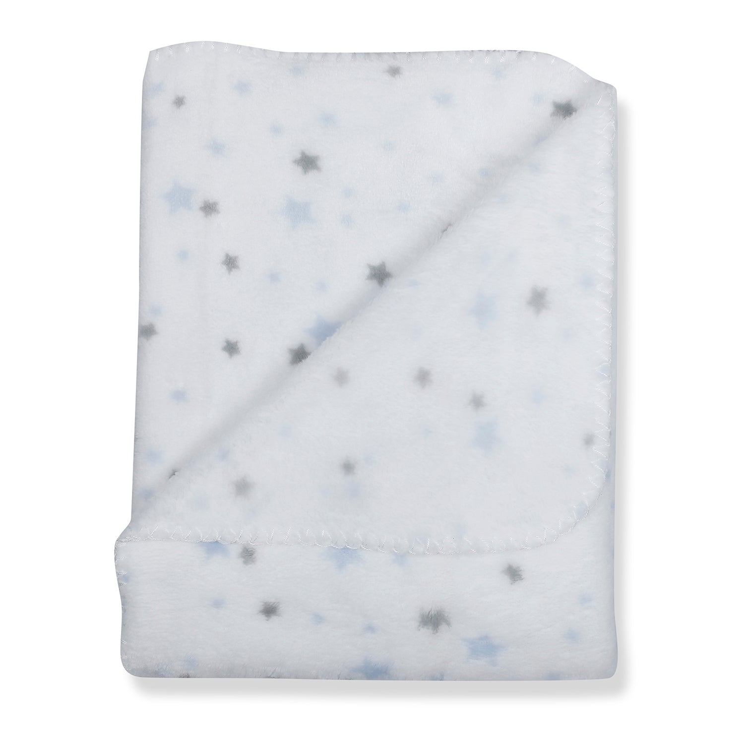 Baby Moo Royal Bear Cozy Plush Toy Blanket - Blue - Baby Moo