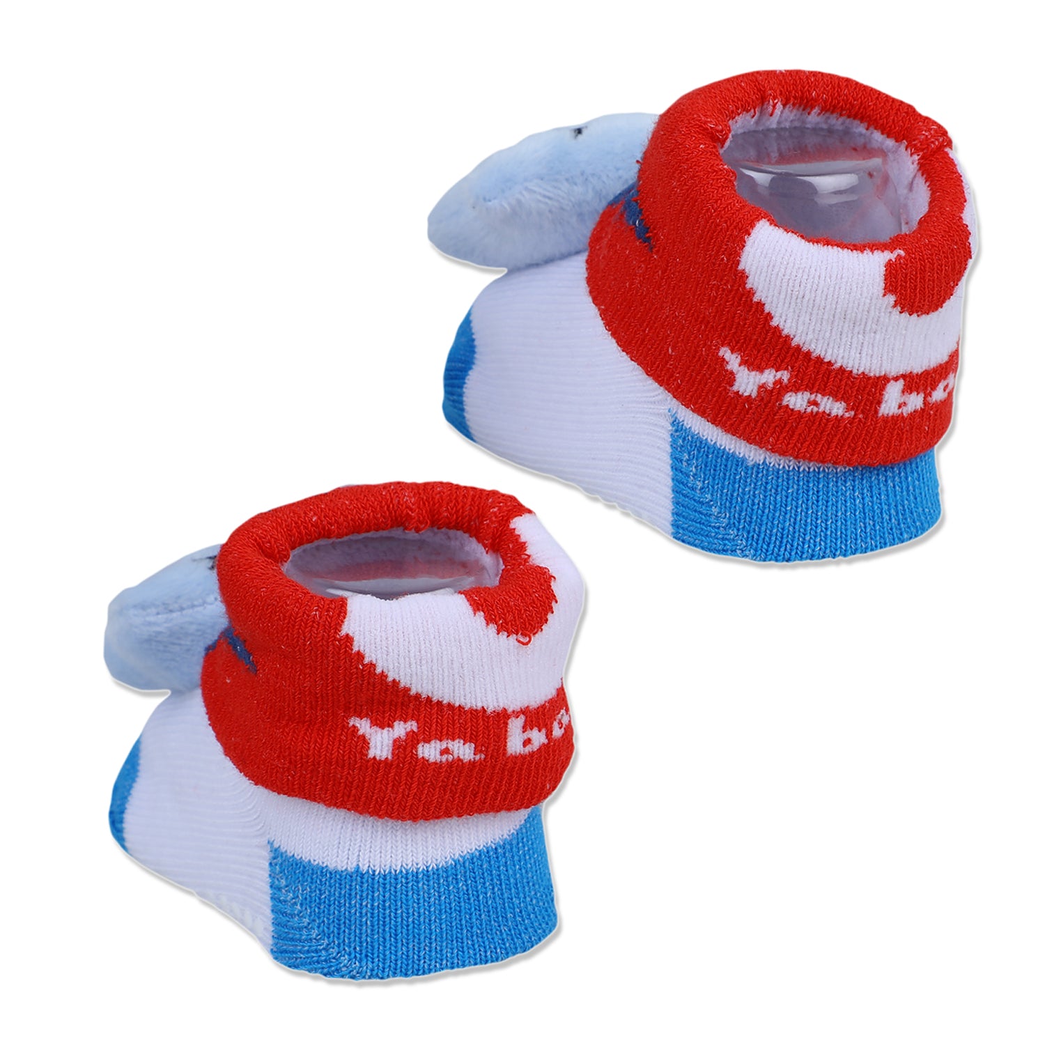 Baby Moo Winking Star Cotton Anti-Skid 3D Socks - Red - Baby Moo