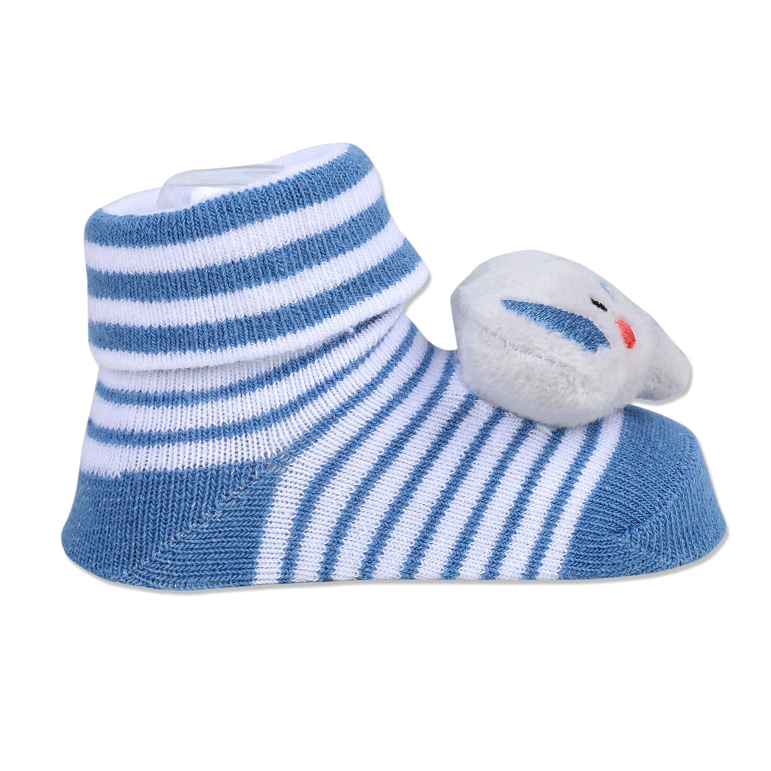 Baby Moo Elephant Trunk Cotton Anti-Skid 3D Socks - Blue - Baby Moo