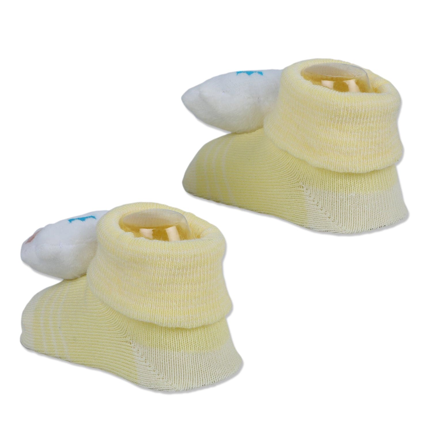 Baby Moo Sheep Cotton Anti-Skid 3D Socks - Yellow - Baby Moo