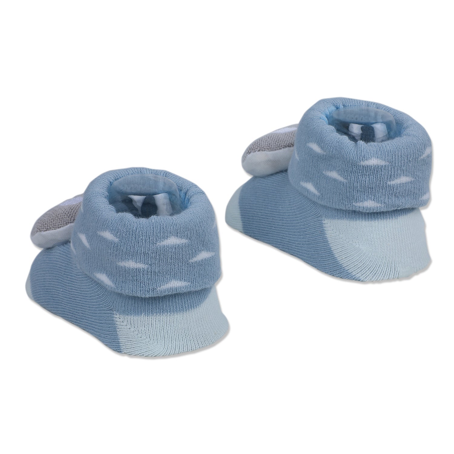 Baby Moo Elephant Explorer Cotton Anti-Skid 3D Socks - Blue - Baby Moo