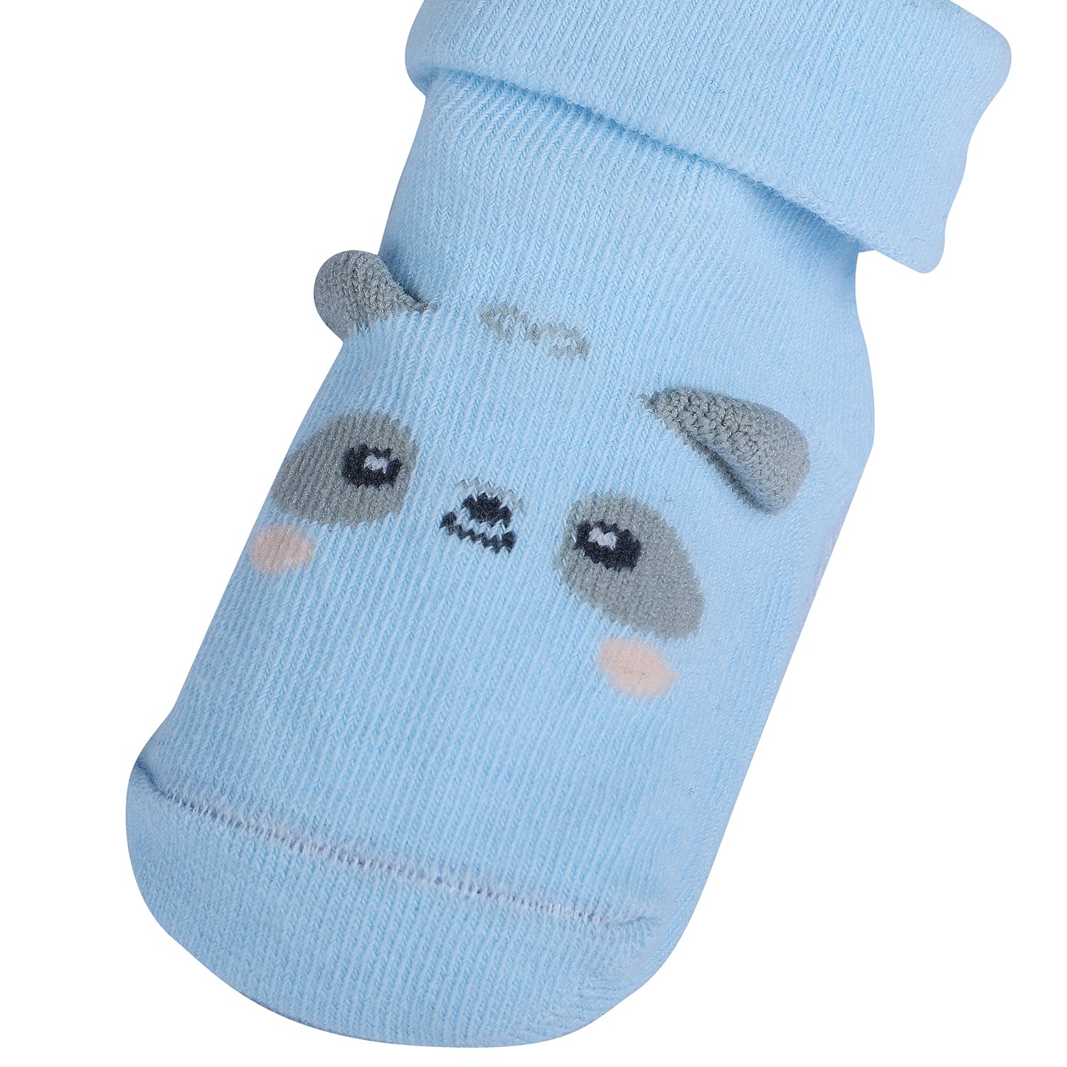 Baby Moo Little Puppy Anti-Skid 2 Pack Socks - Blue - Baby Moo