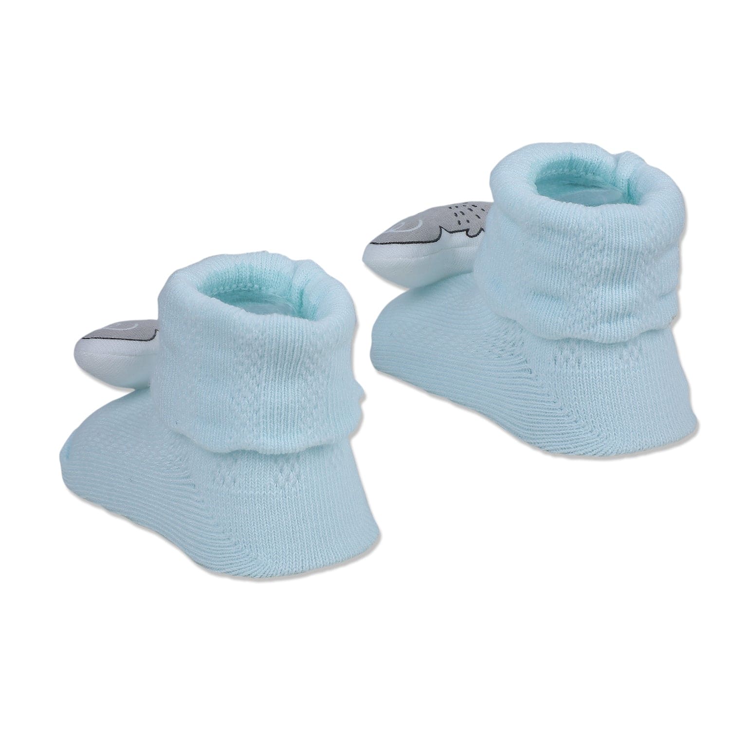 Baby Moo Cute Koala Cotton Anti-Skid 3D Socks - Blue - Baby Moo