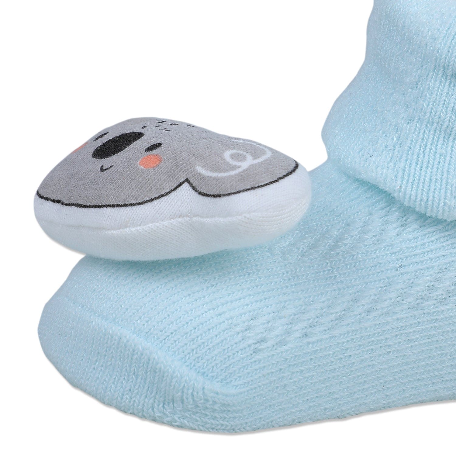 Baby Moo Cute Koala Cotton Anti-Skid 3D Socks - Blue - Baby Moo