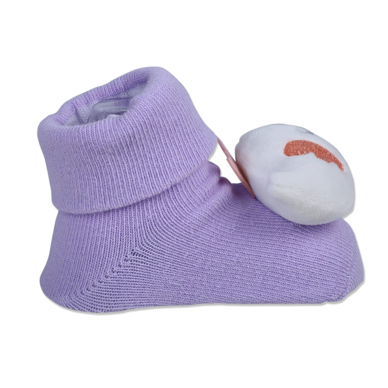 Baby Moo Sleeping Bird Cotton Anti-Skid 3D Socks - Purple - Baby Moo