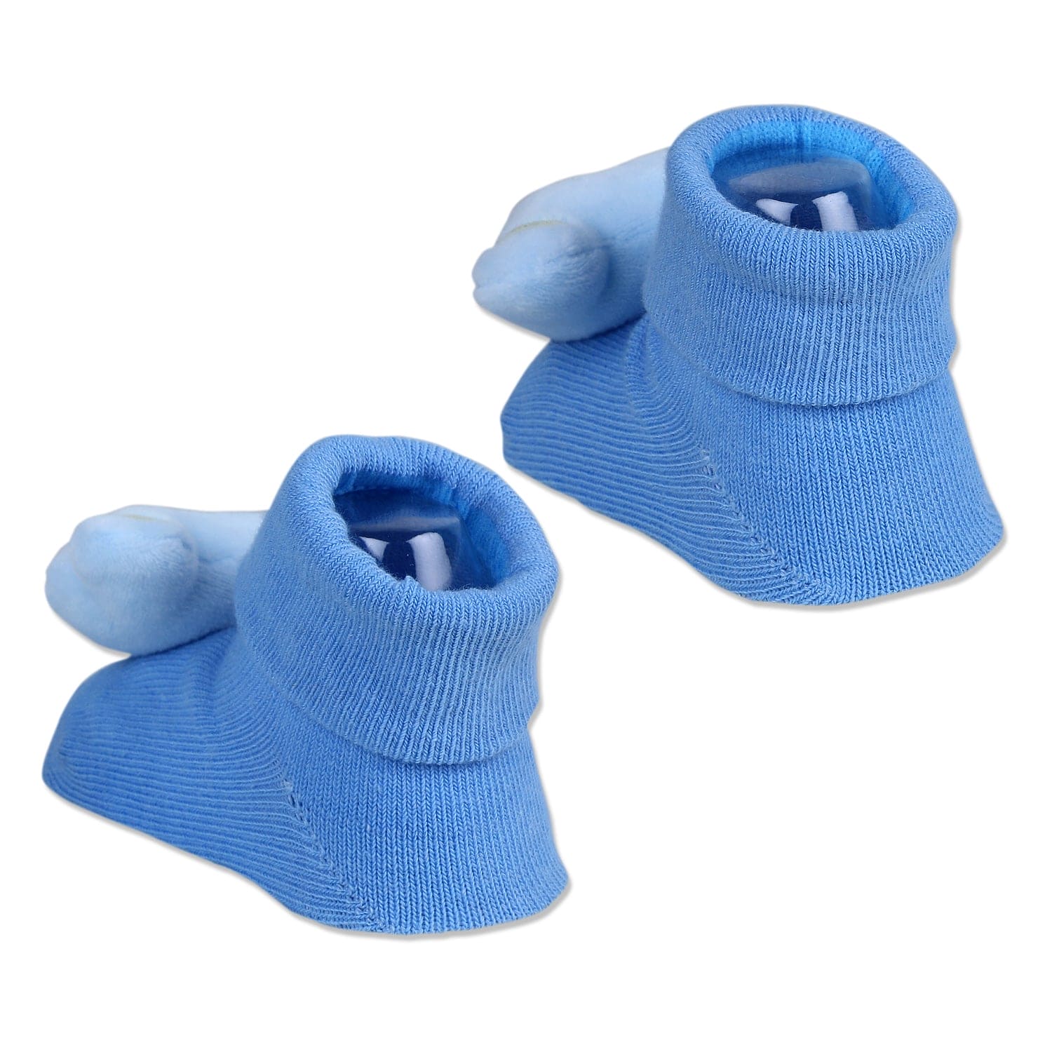 Baby Moo Koala Cotton Anti-Skid 3D Socks - Blue - Baby Moo