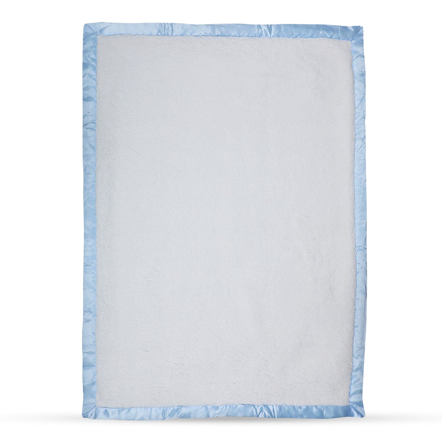 Baby Moo Checkered Charm Soft Fur Blanket - Blue - Baby Moo