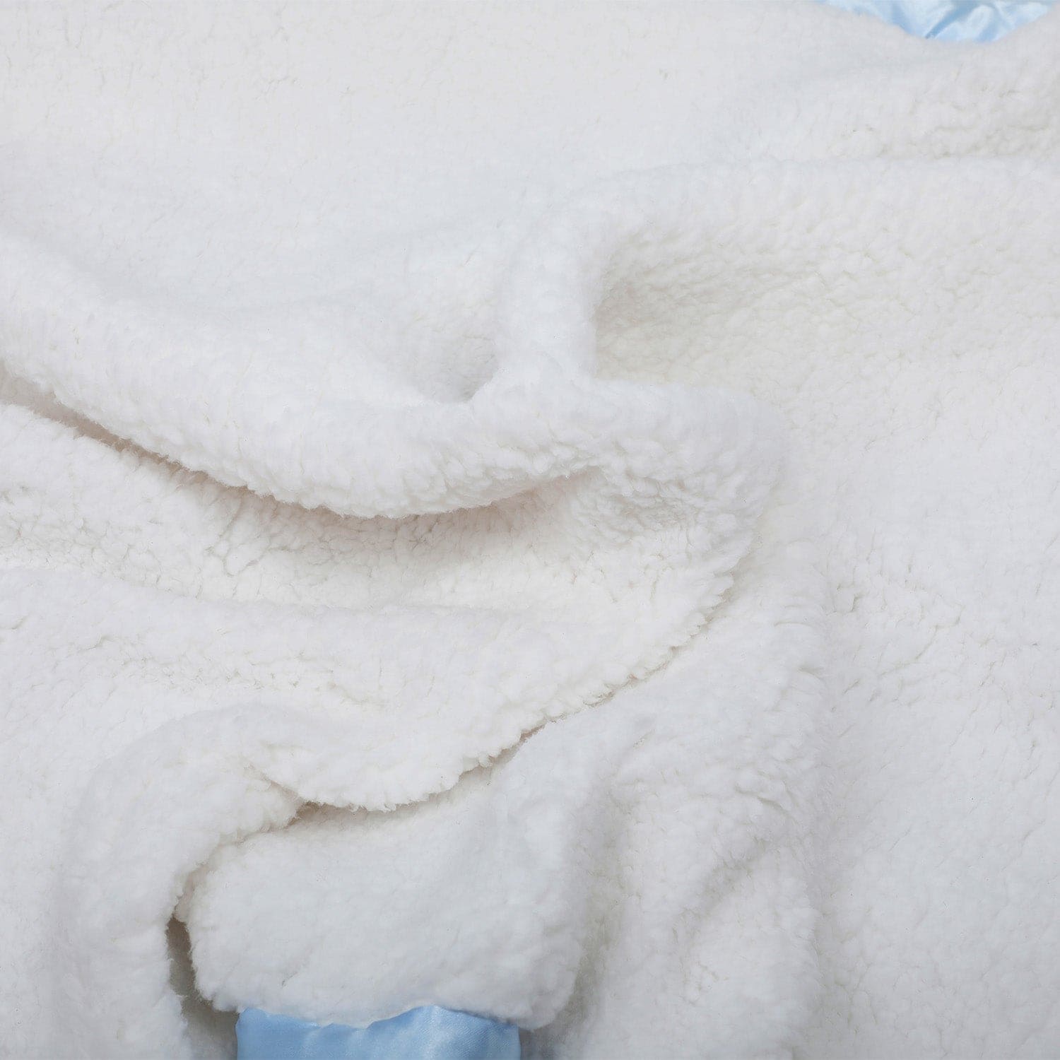 Baby Moo Checkered Charm Soft Fur Blanket - Blue - Baby Moo