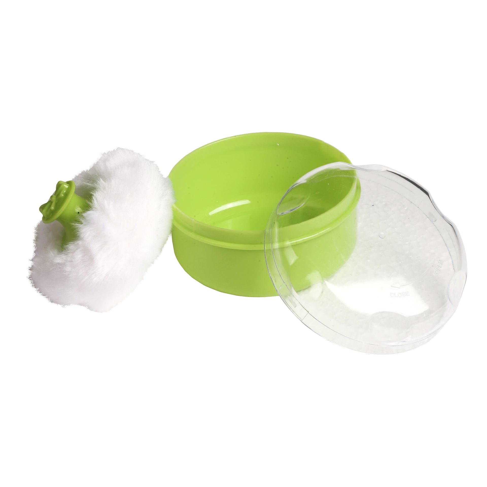 Plain Green Powder Puff - Baby Moo