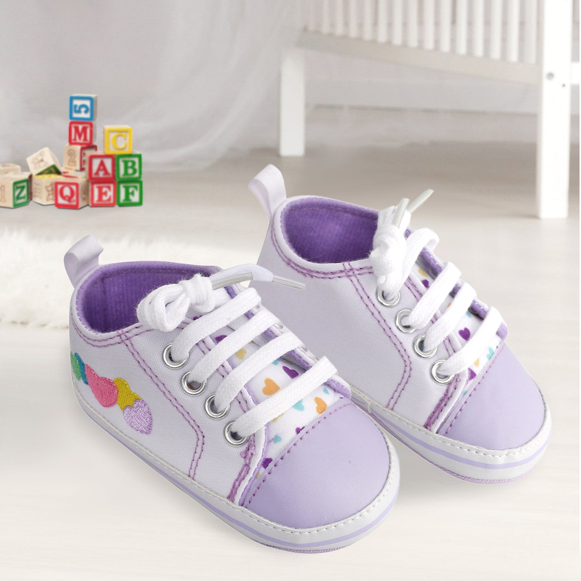 Purple hot sale infant shoes