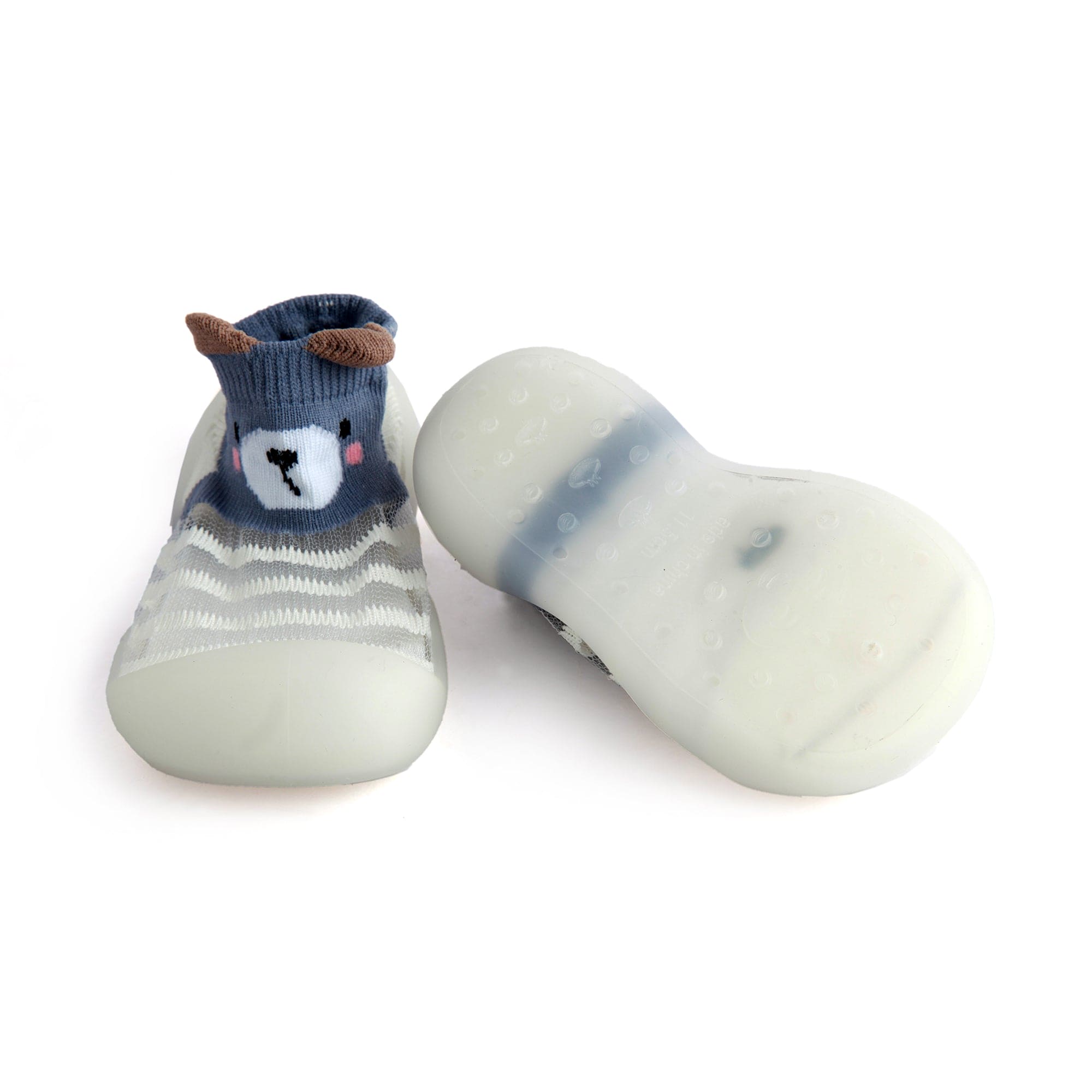 World At My Feet White Slip-On Shoes - Baby Moo