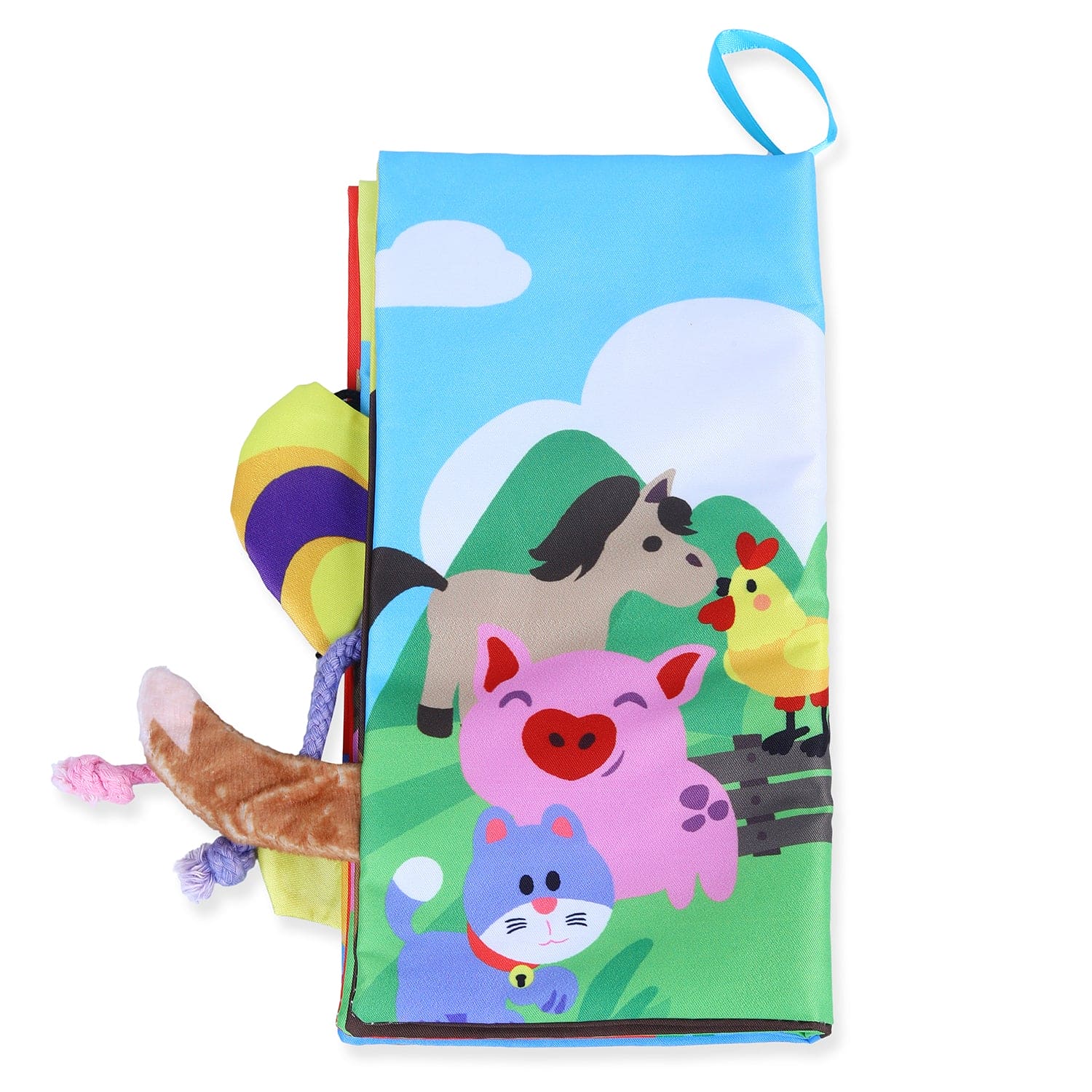 Farm Tail Early Children Sensory Development Interactive 3D Cloth Book With Rustle Paper - Multicolour - Baby Moo